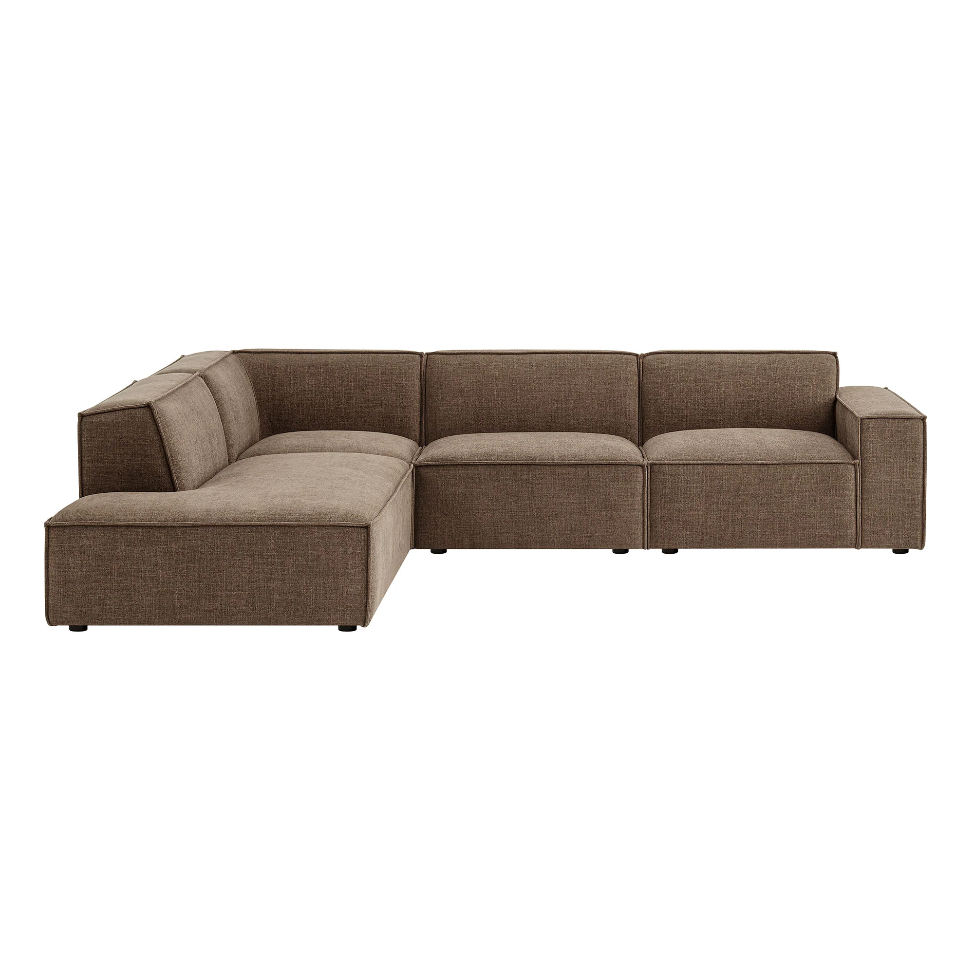 Restore 4-Piece Performance Fabric Upholstered Modular L-Shaped Sofa by Modway - Image 26