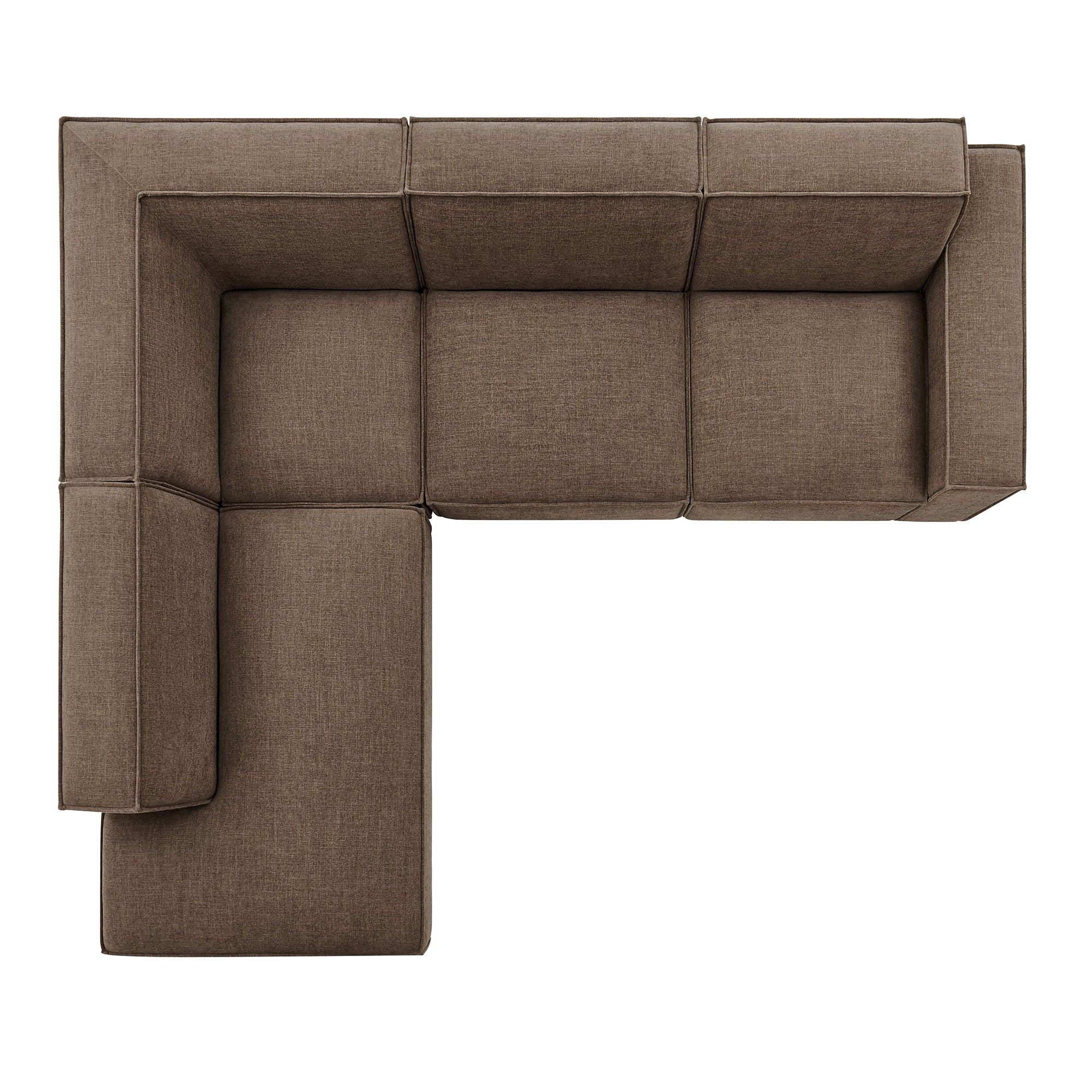 Restore 4-Piece Performance Fabric Upholstered Modular L-Shaped Sofa by Modway - Image 27