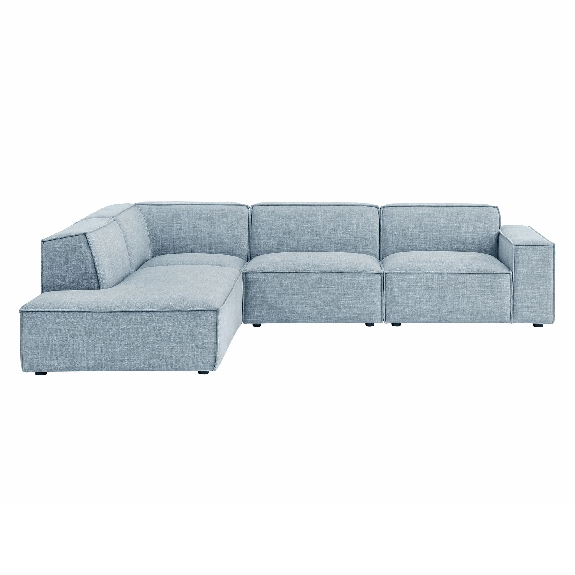 Restore 4-Piece Performance Fabric Upholstered Modular L-Shaped Sofa by Modway - Image 50