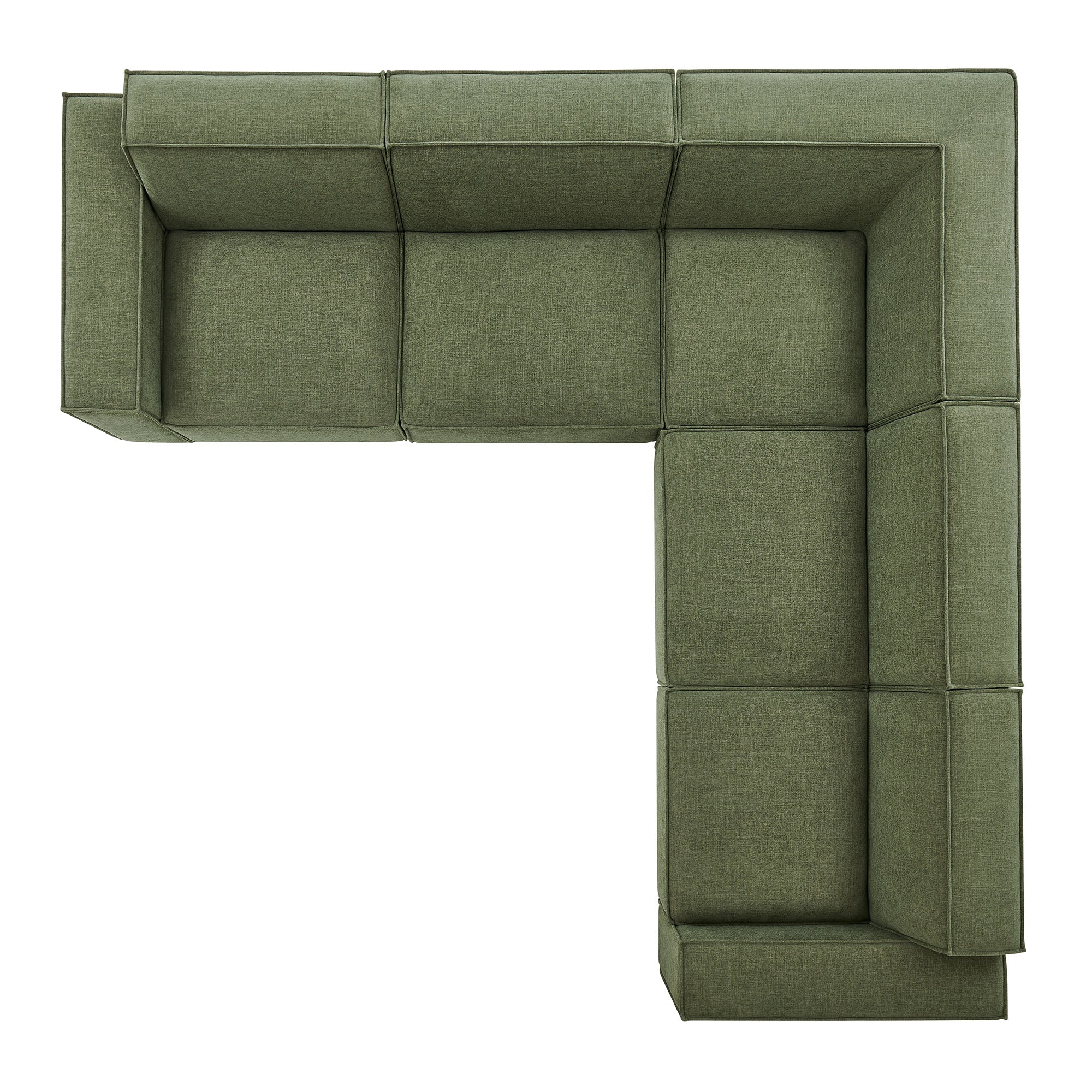 Restore 5-Piece Performance Fabric Upholstered Modular L-Shaped Sofa by Modway - Image 15