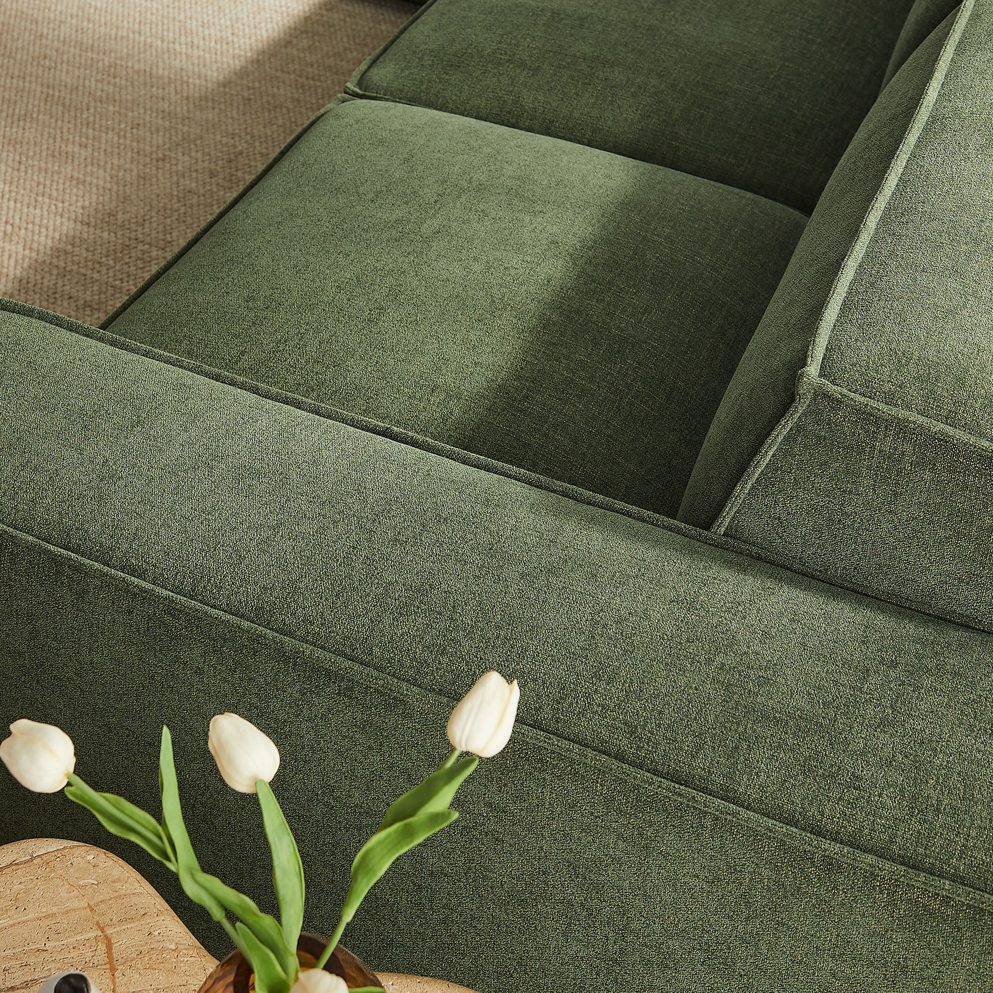 Restore 5-Piece Performance Fabric Upholstered Modular L-Shaped Sofa by Modway - Image 16