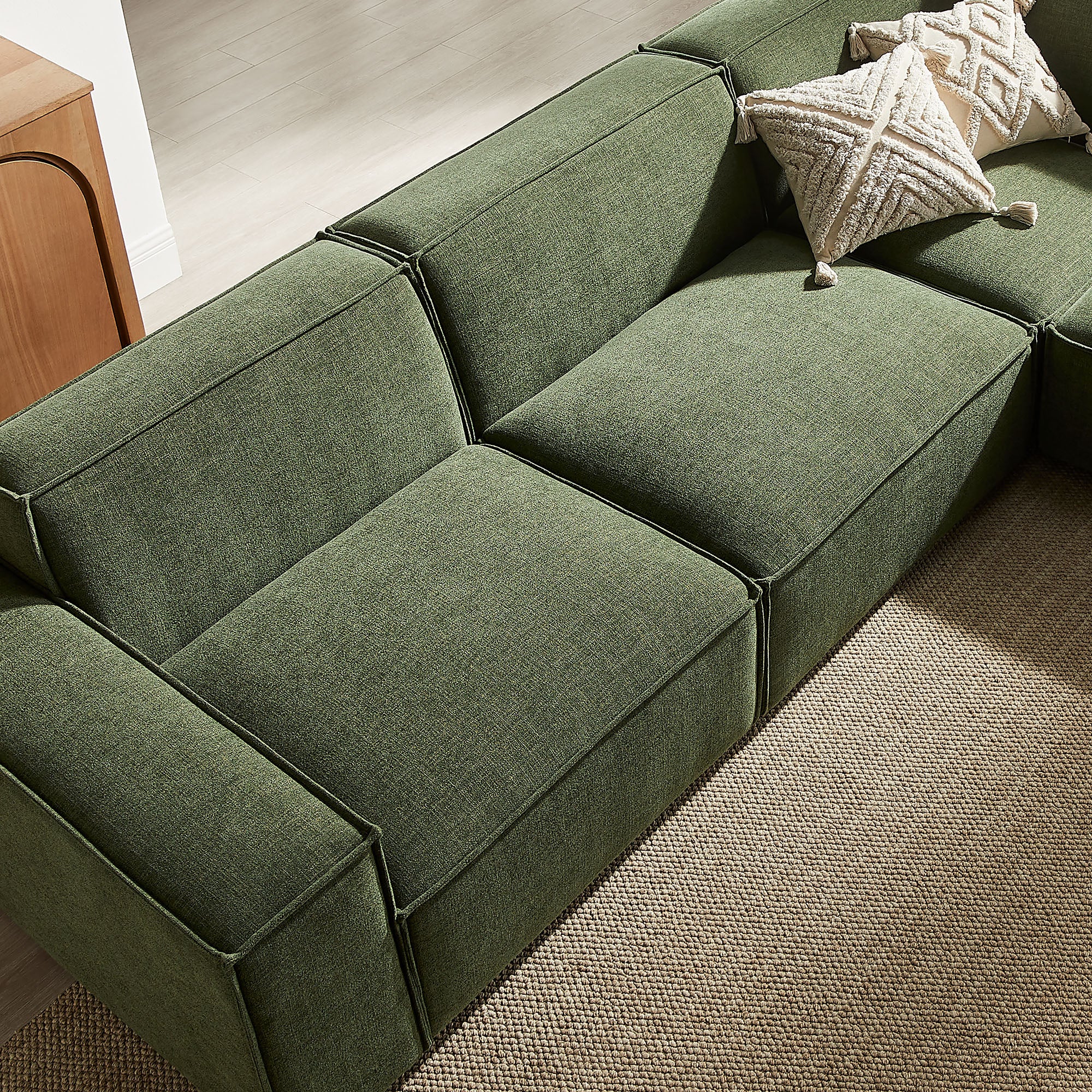 Restore 5-Piece Performance Fabric Upholstered Modular L-Shaped Sofa by Modway - Image 17
