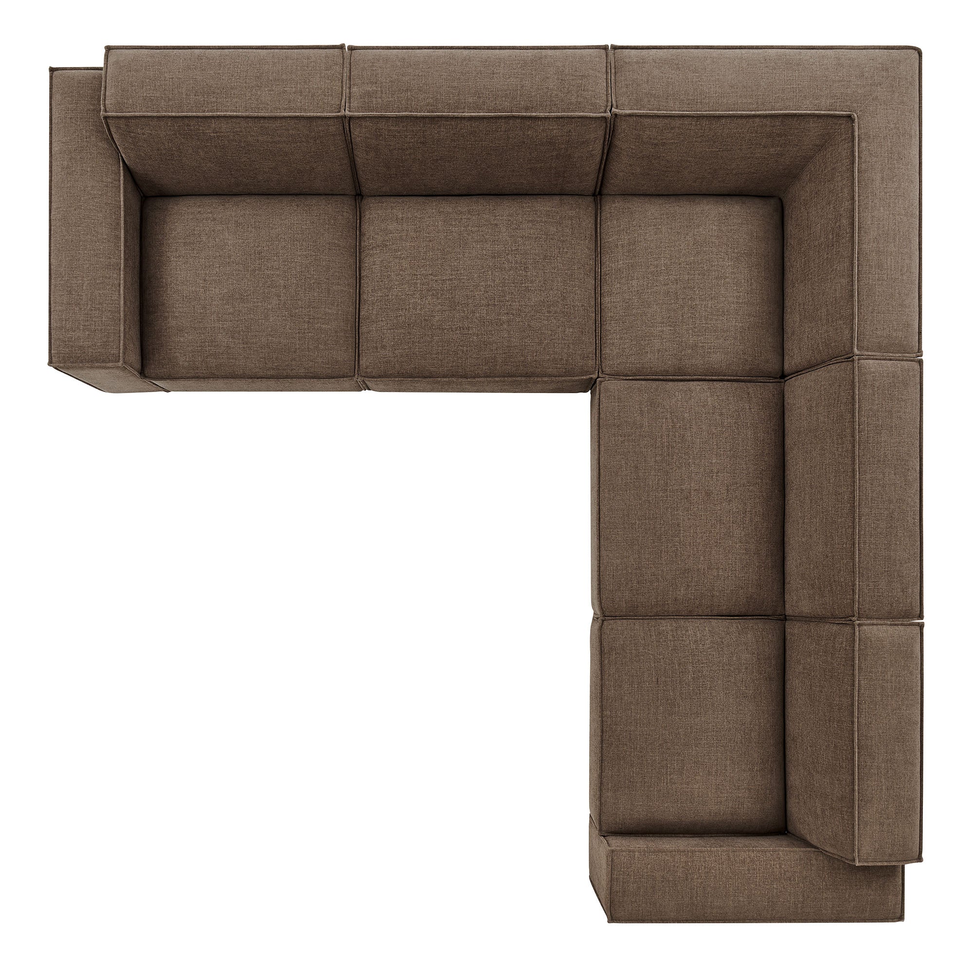 Restore 5-Piece Performance Fabric Upholstered Modular L-Shaped Sofa by Modway - Image 27