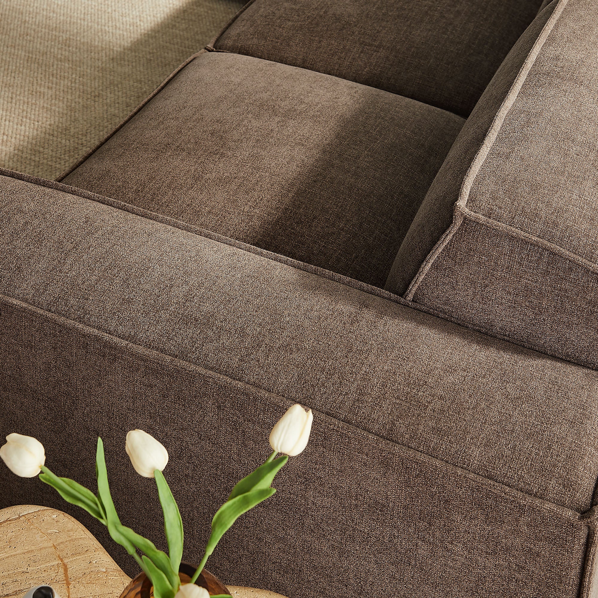 Restore 5-Piece Performance Fabric Upholstered Modular L-Shaped Sofa by Modway - Image 28