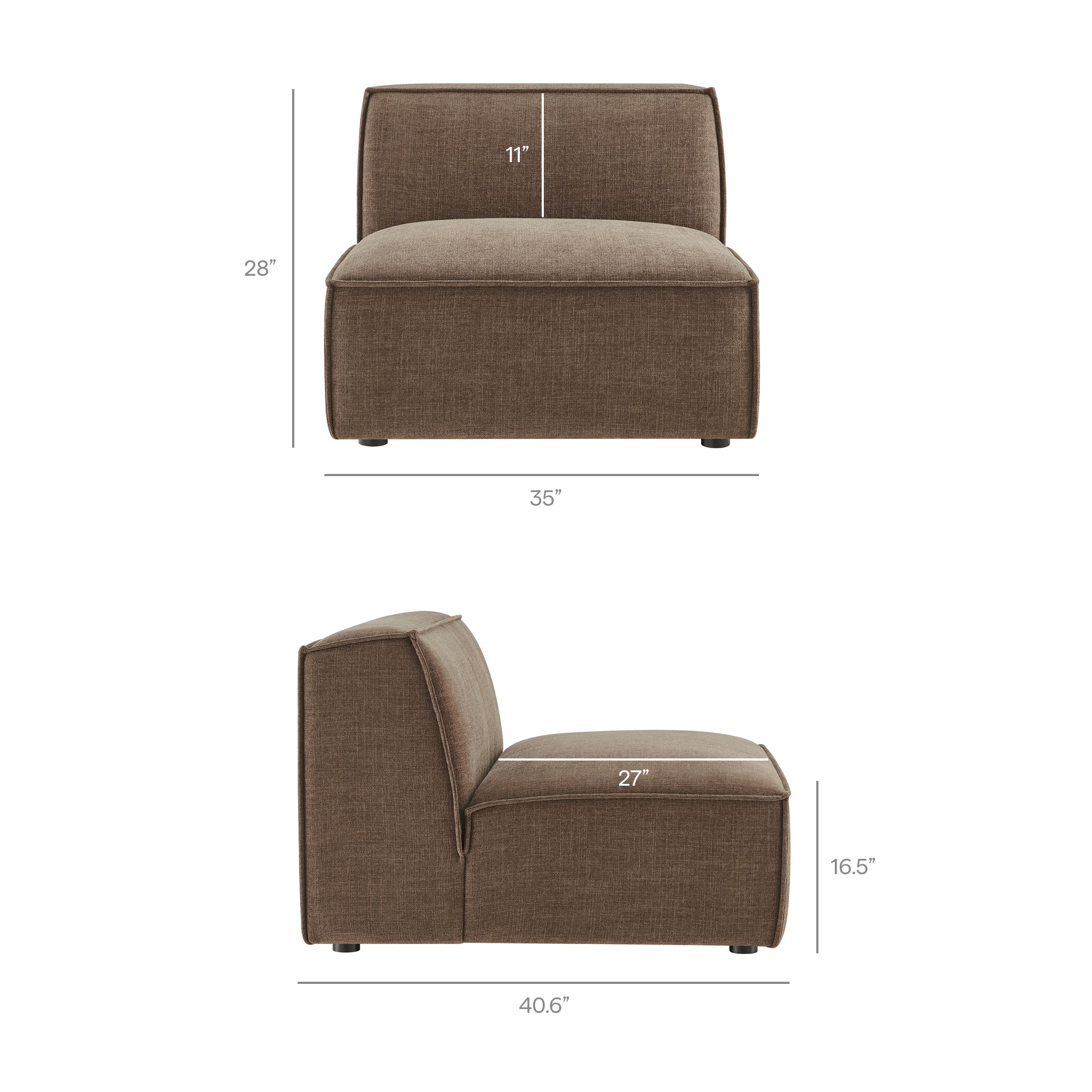 Restore 5-Piece Performance Fabric Upholstered Modular L-Shaped Sofa by Modway - Image 34