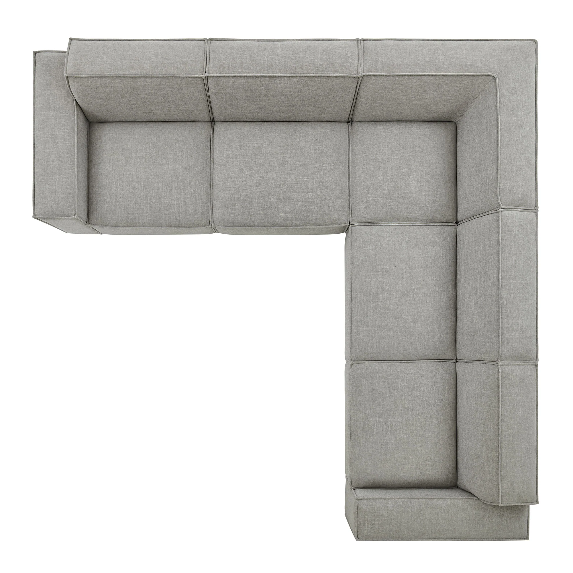Restore 5-Piece Performance Fabric Upholstered Modular L-Shaped Sofa by Modway - Image 39