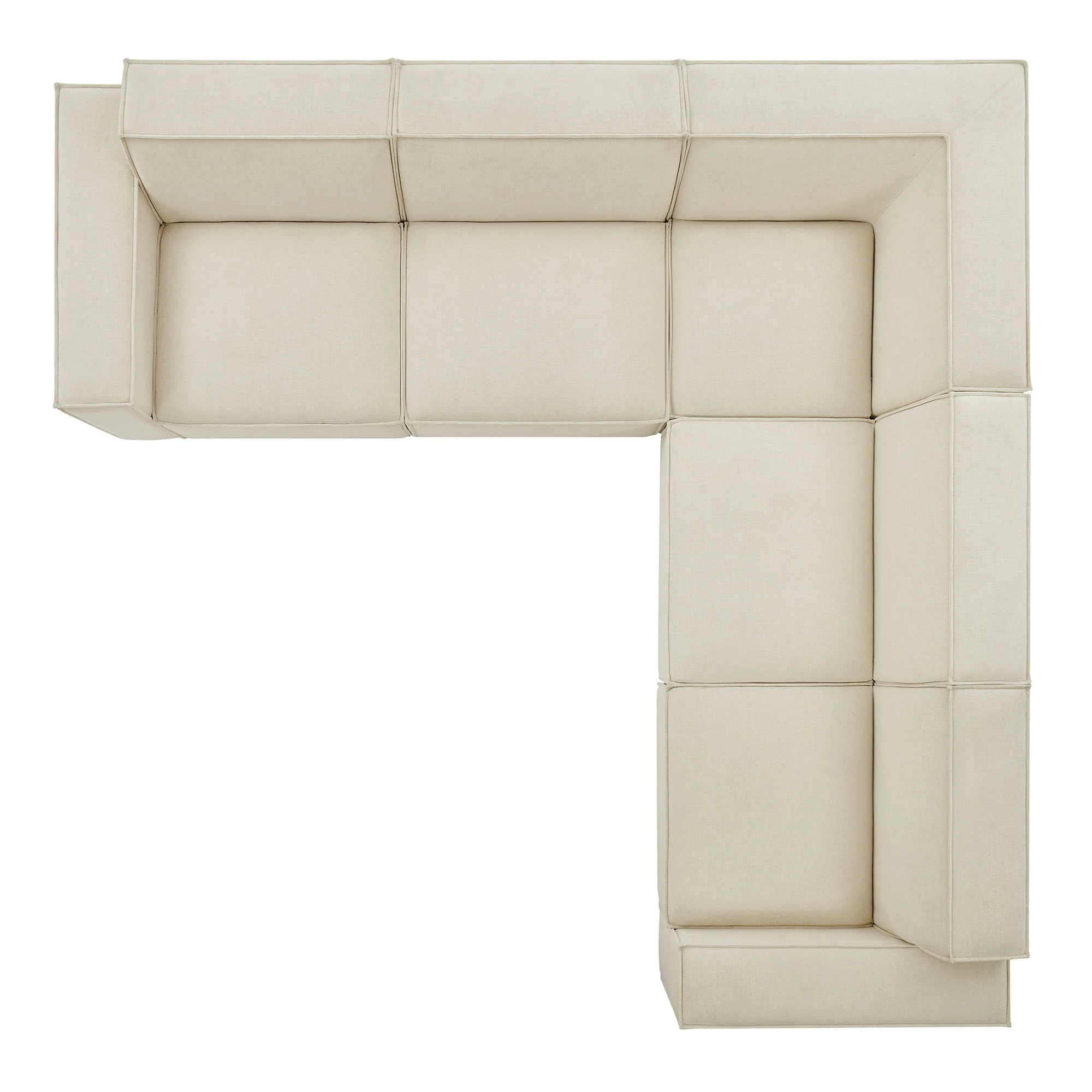 Restore 5-Piece Performance Fabric Upholstered Modular L-Shaped Sofa by Modway - Image 4