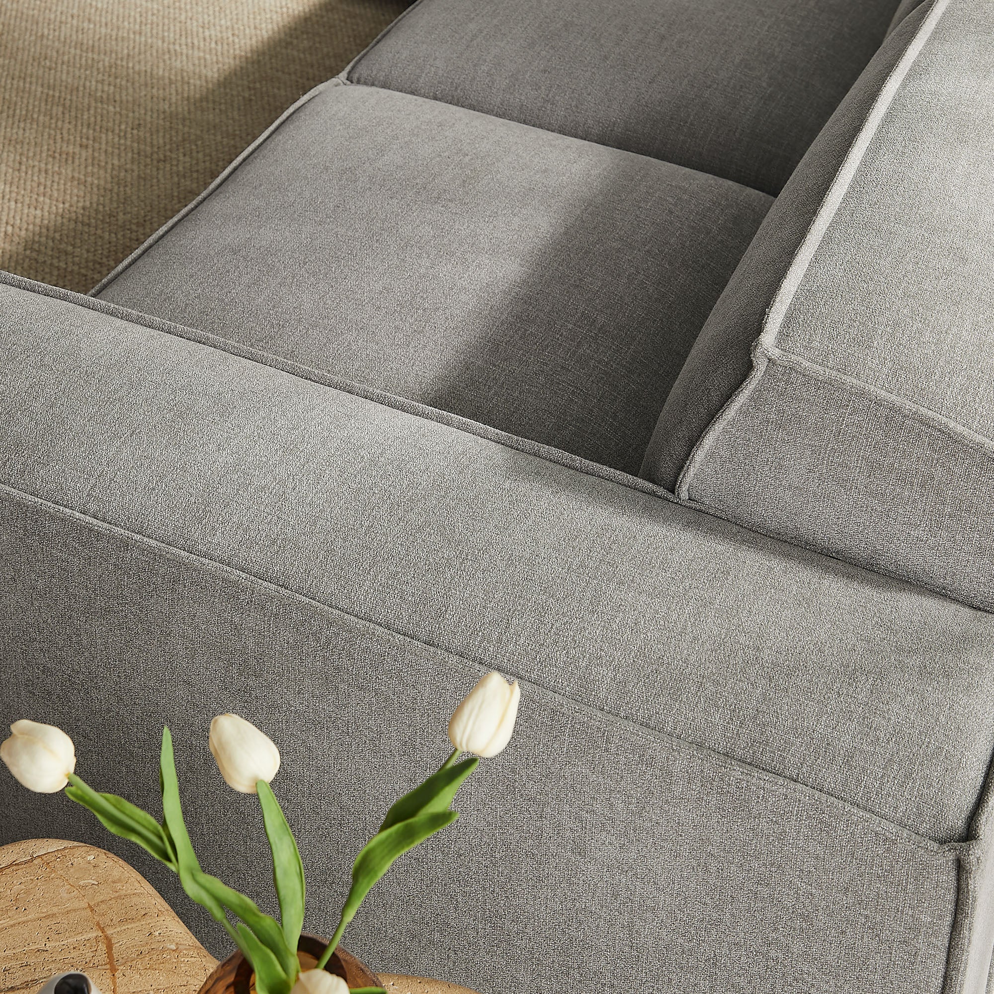 Restore 5-Piece Performance Fabric Upholstered Modular L-Shaped Sofa by Modway - Image 40