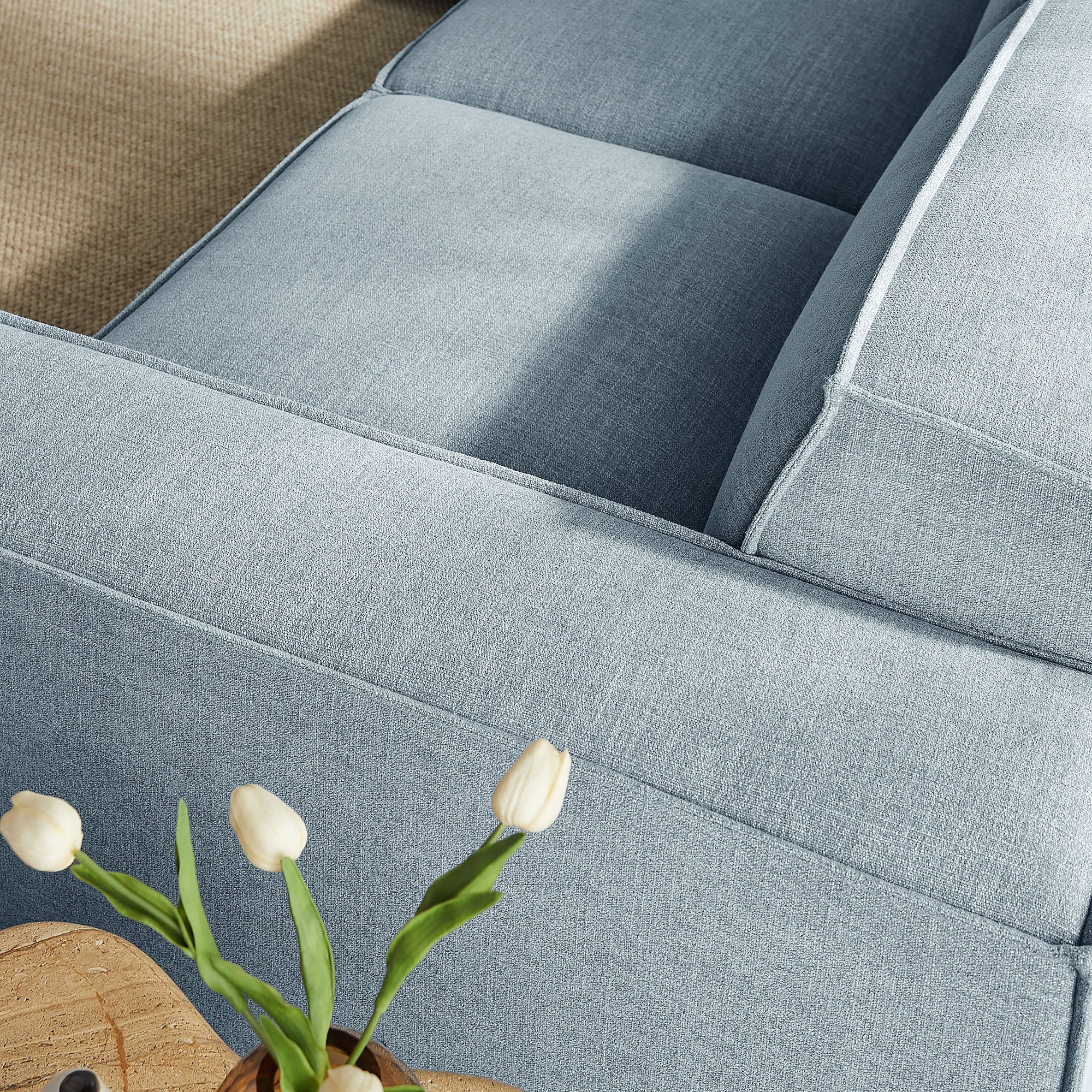 Restore 5-Piece Performance Fabric Upholstered Modular L-Shaped Sofa by Modway - Image 52