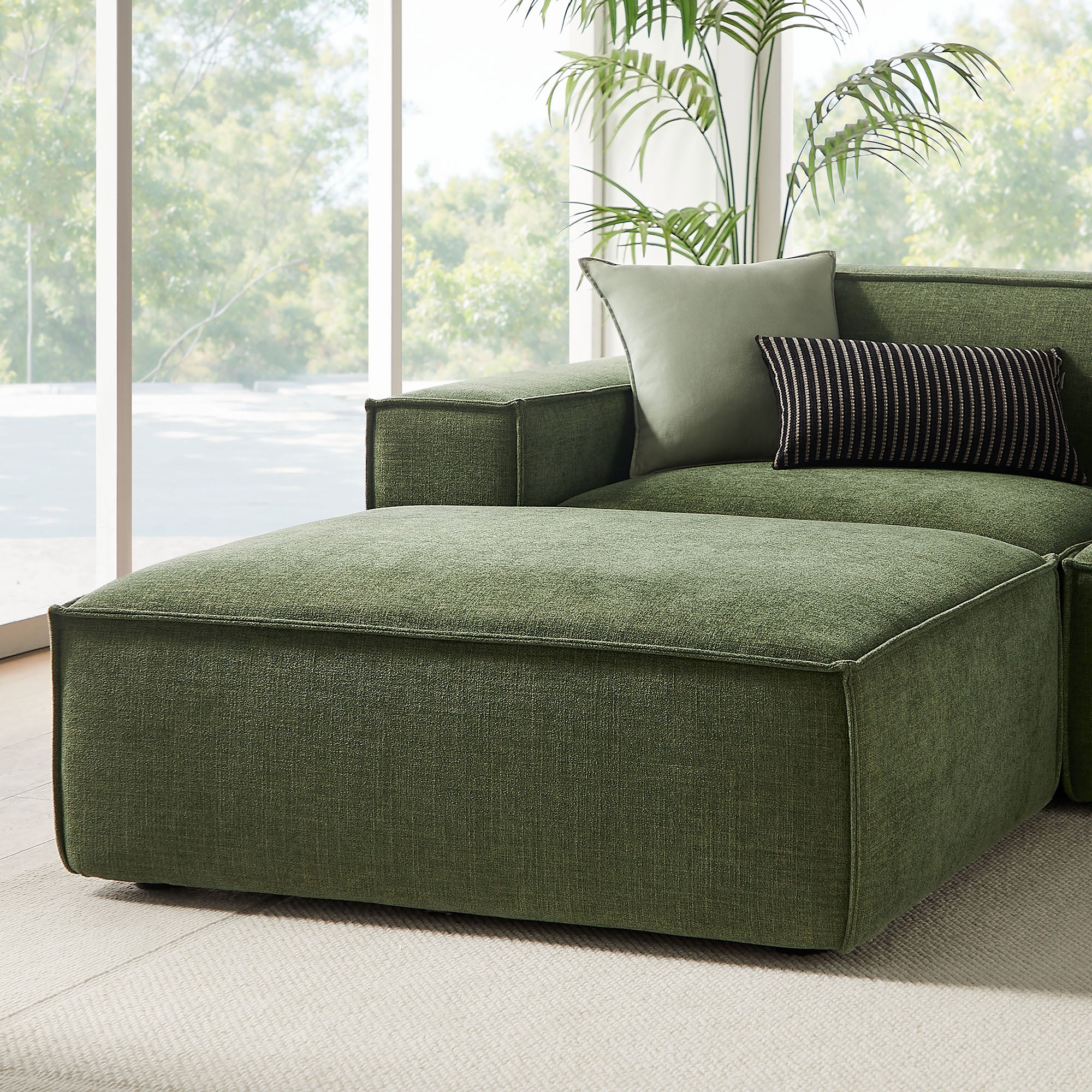 Restore 6-Piece Performance Fabric Upholstered Modular Sectional Sofa by Modway - Image 17