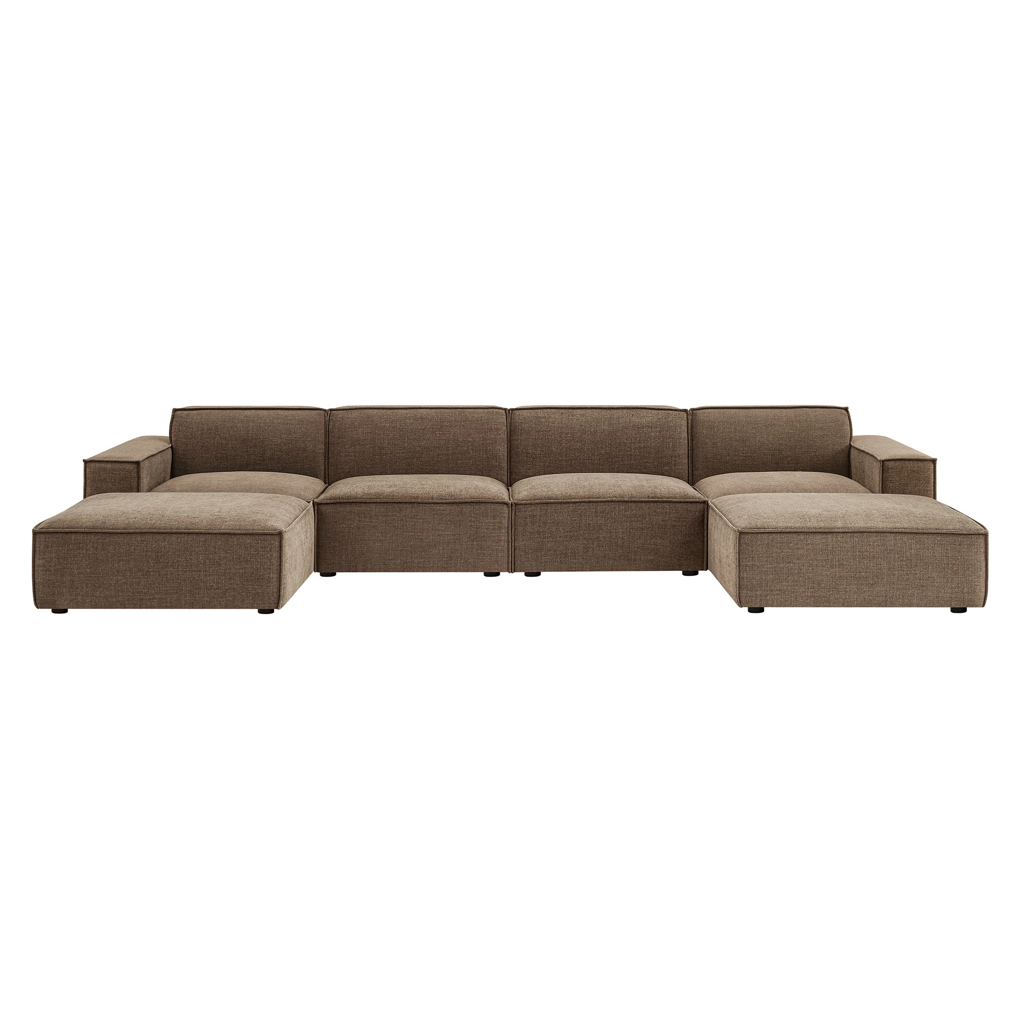 Restore 6-Piece Performance Fabric Upholstered Modular Sectional Sofa by Modway - Image 26