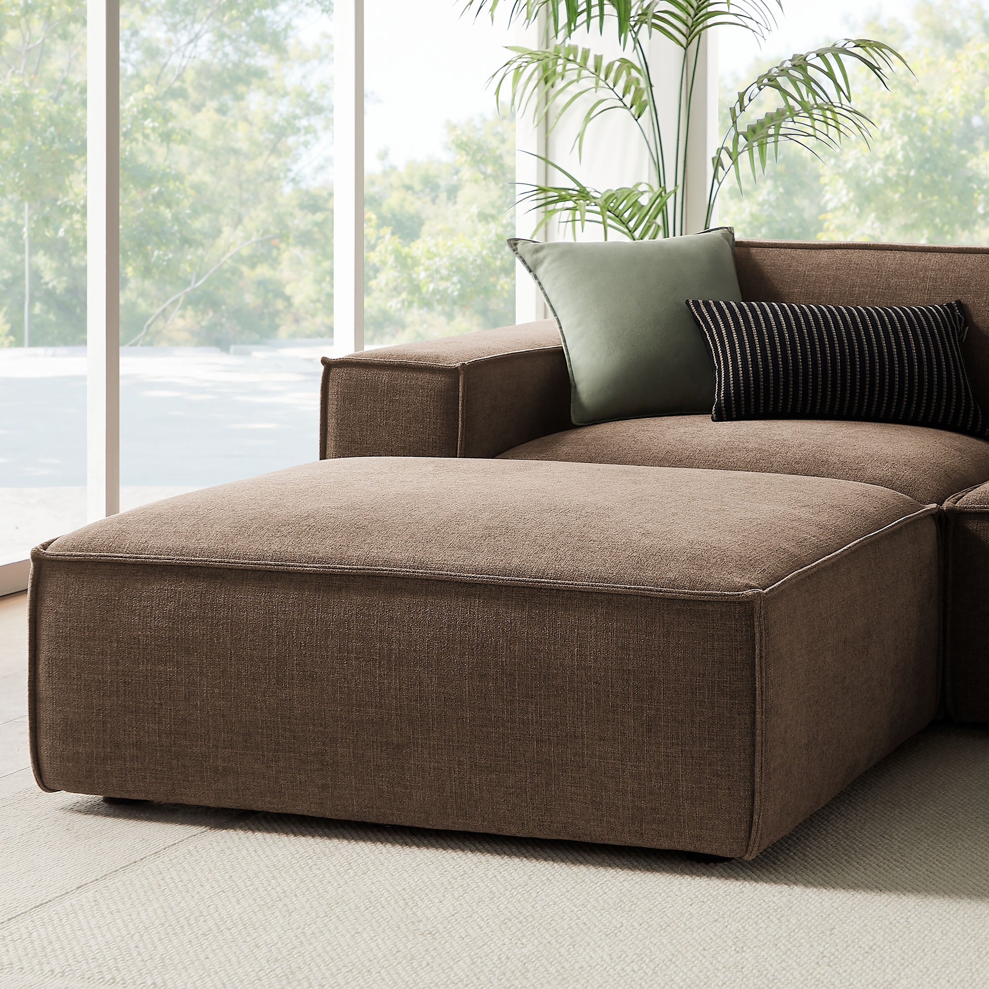 Restore 6-Piece Performance Fabric Upholstered Modular Sectional Sofa by Modway - Image 29