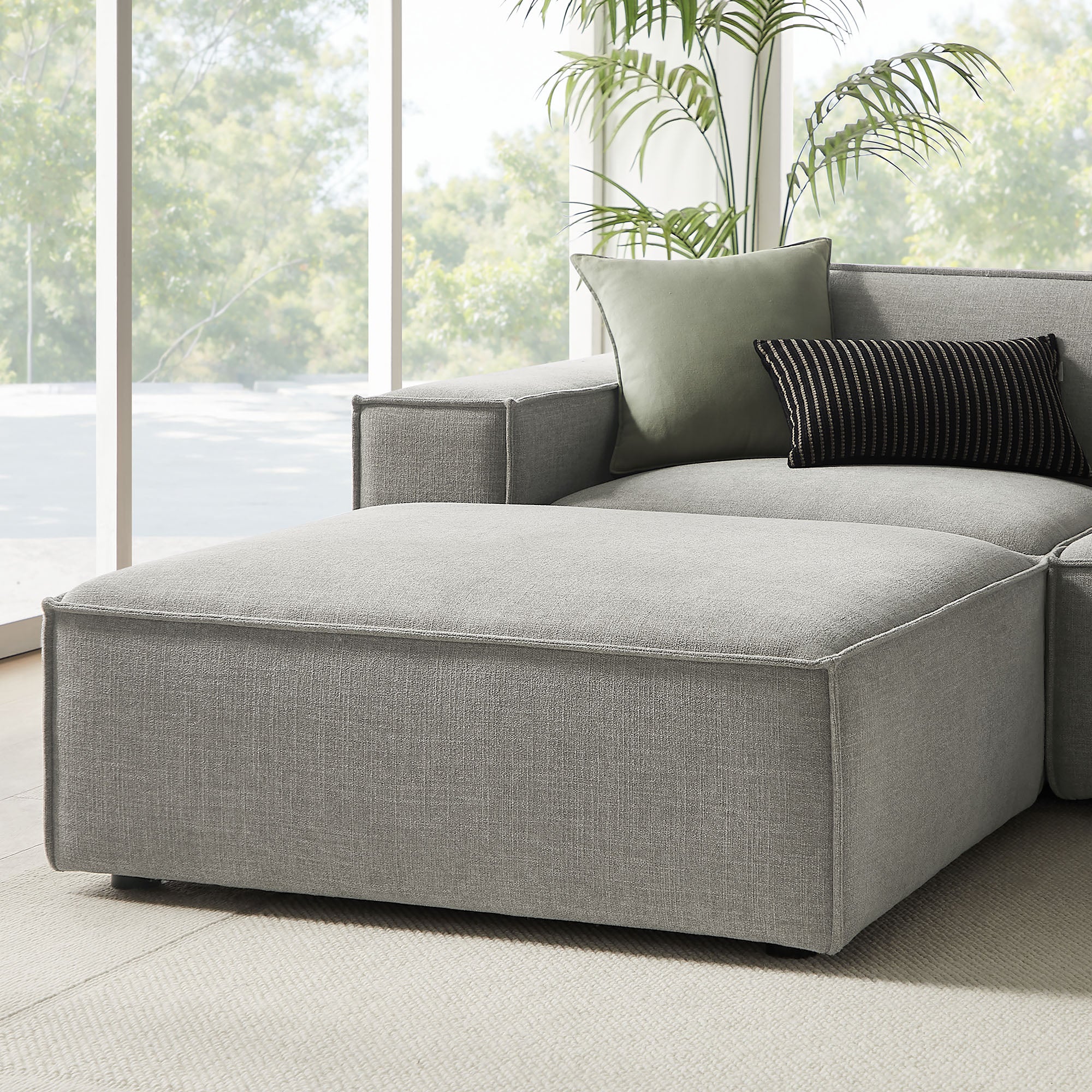 Restore 6-Piece Performance Fabric Upholstered Modular Sectional Sofa by Modway - Image 41