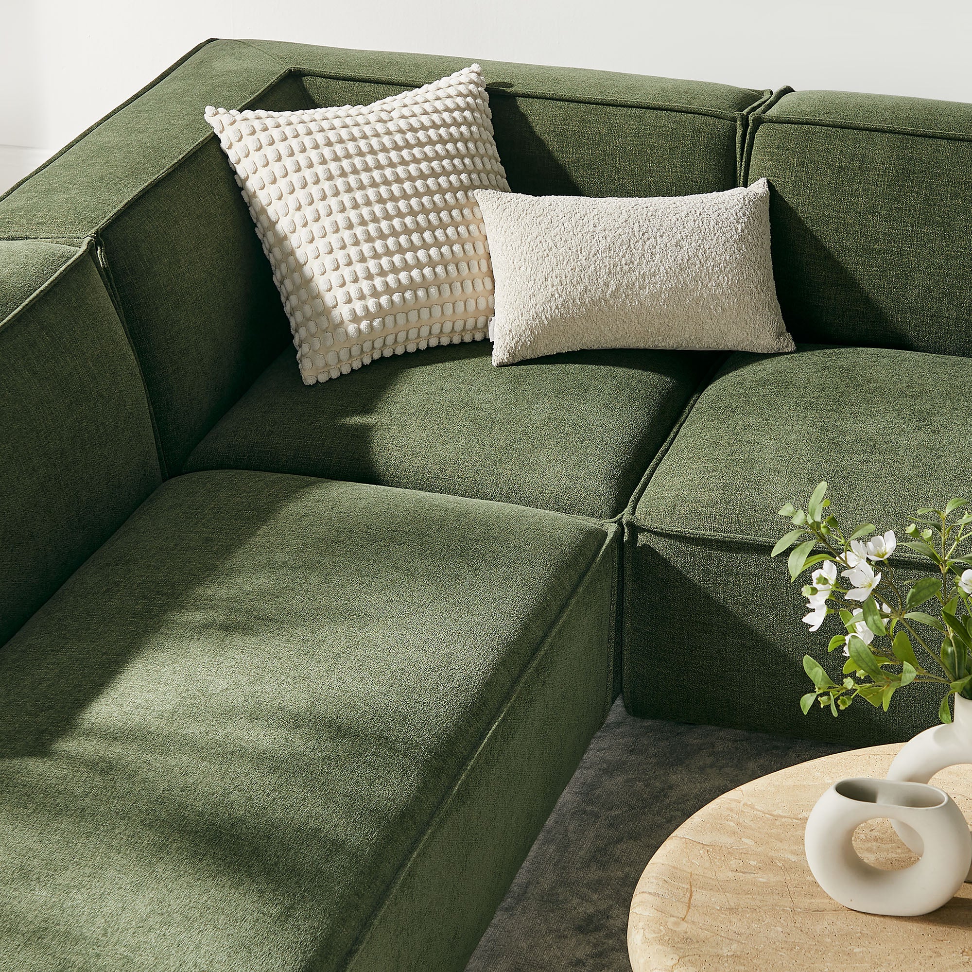 Restore 6-Piece Performance Fabric Upholstered U-Shaped Sectional Sofa by Modway - Image 16