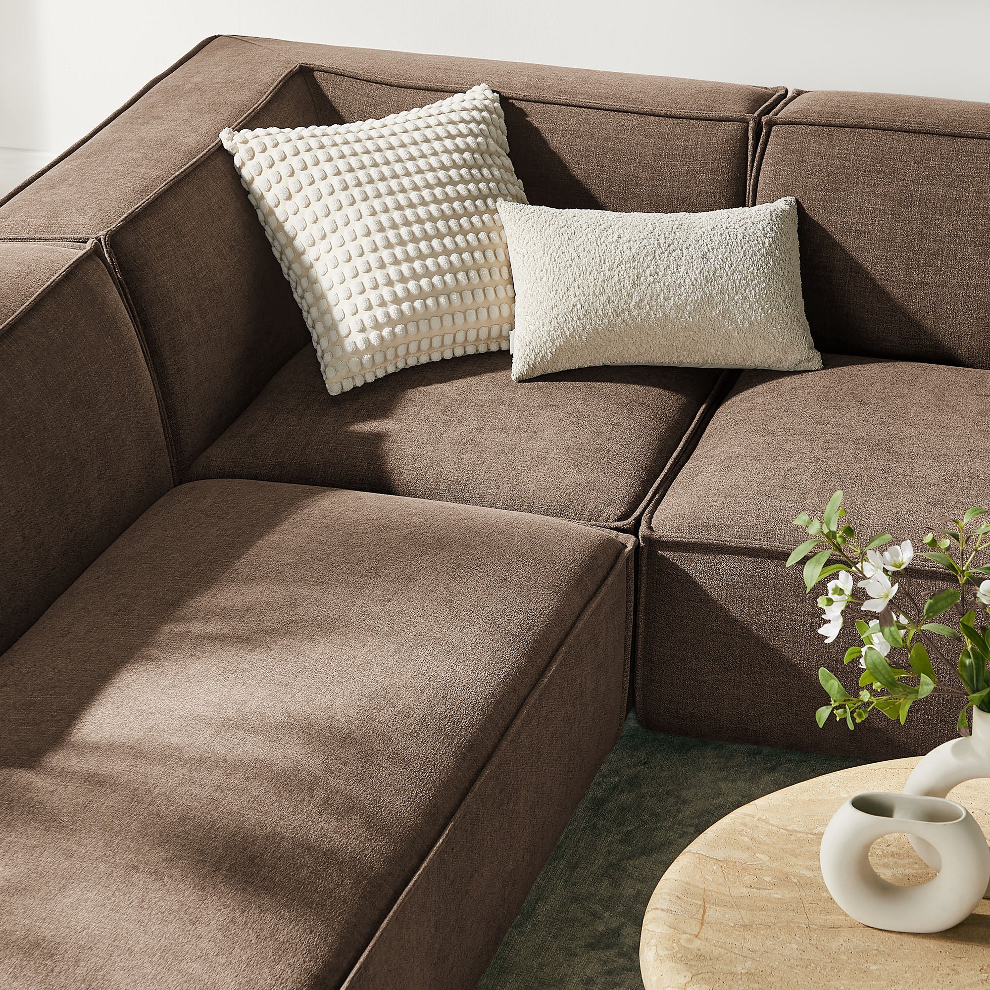 Restore 6-Piece Performance Fabric Upholstered U-Shaped Sectional Sofa by Modway - Image 28
