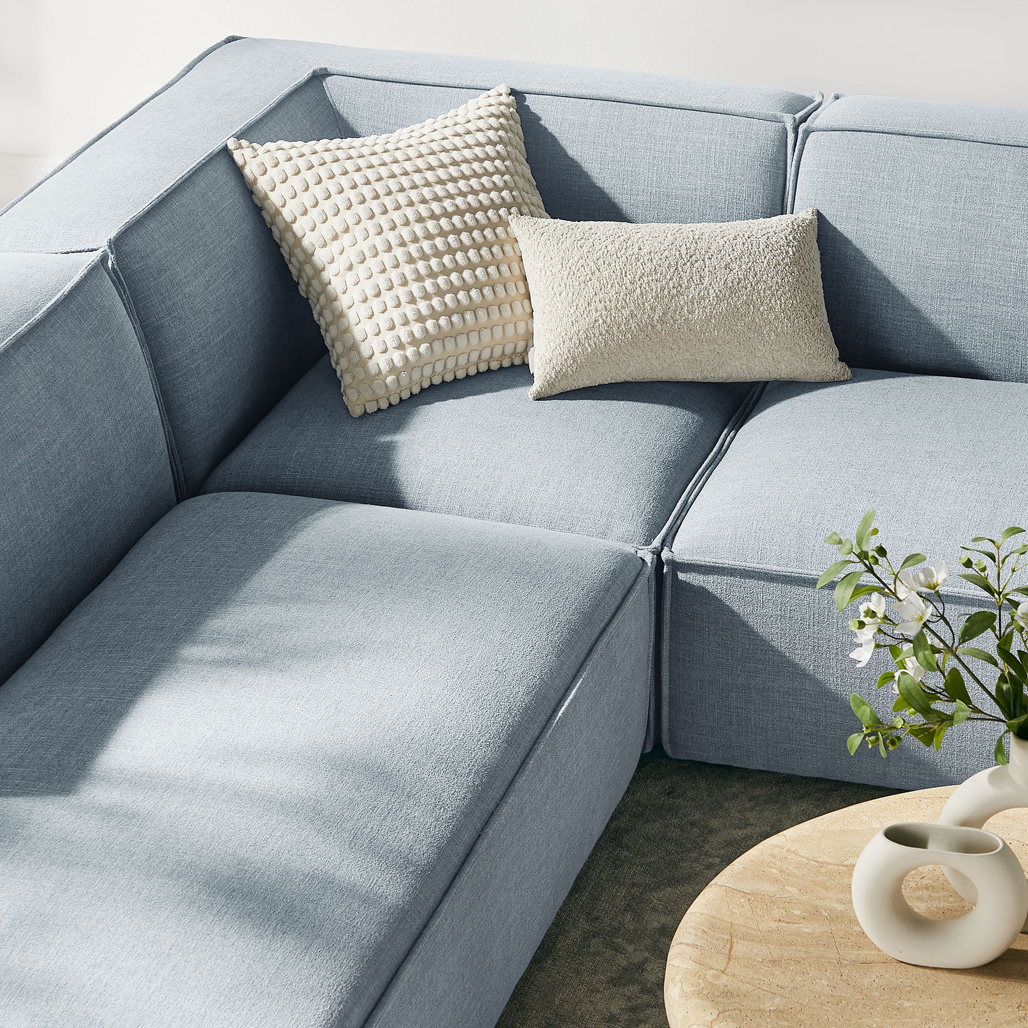 Restore 6-Piece Performance Fabric Upholstered U-Shaped Sectional Sofa by Modway - Image 52