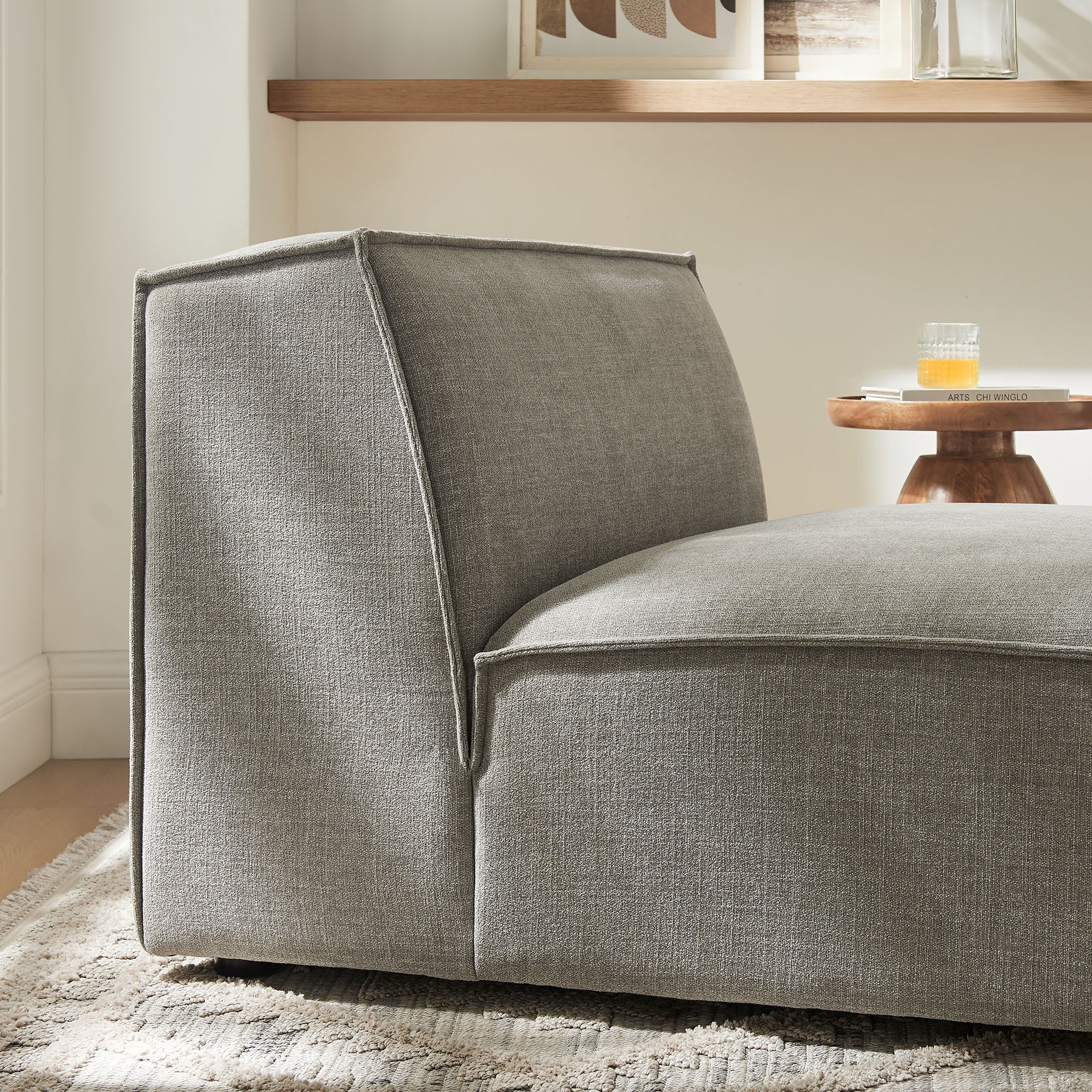 Restore Performance Fabric Upholstered Armless Modular Chair by Modway - Image 36
