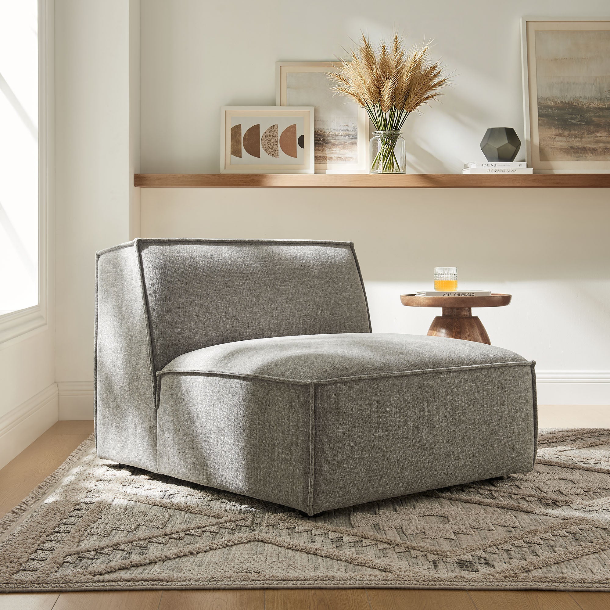 Restore Performance Fabric Upholstered Armless Modular Chair by Modway - Image 37