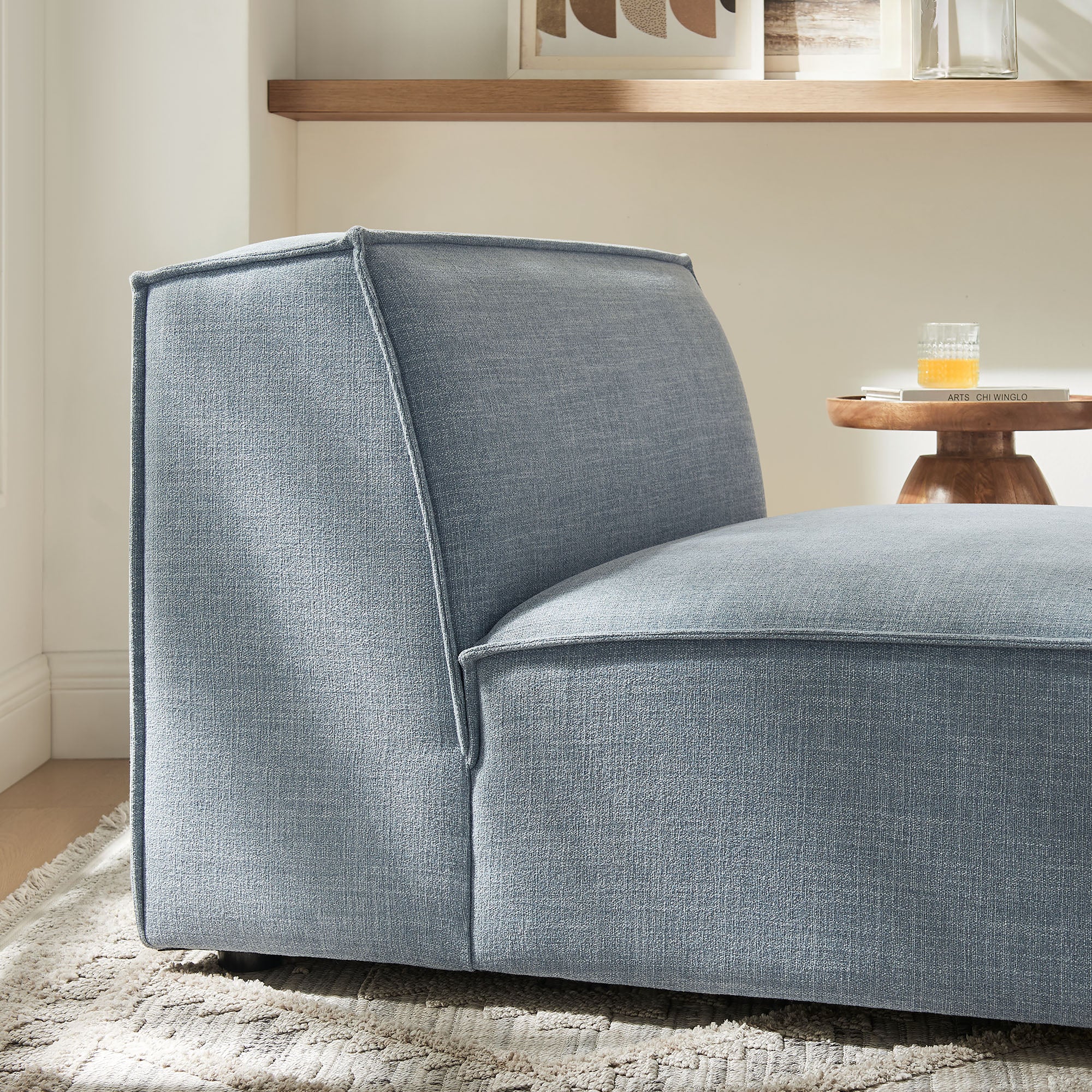 Restore Performance Fabric Upholstered Armless Modular Chair by Modway - Image 46