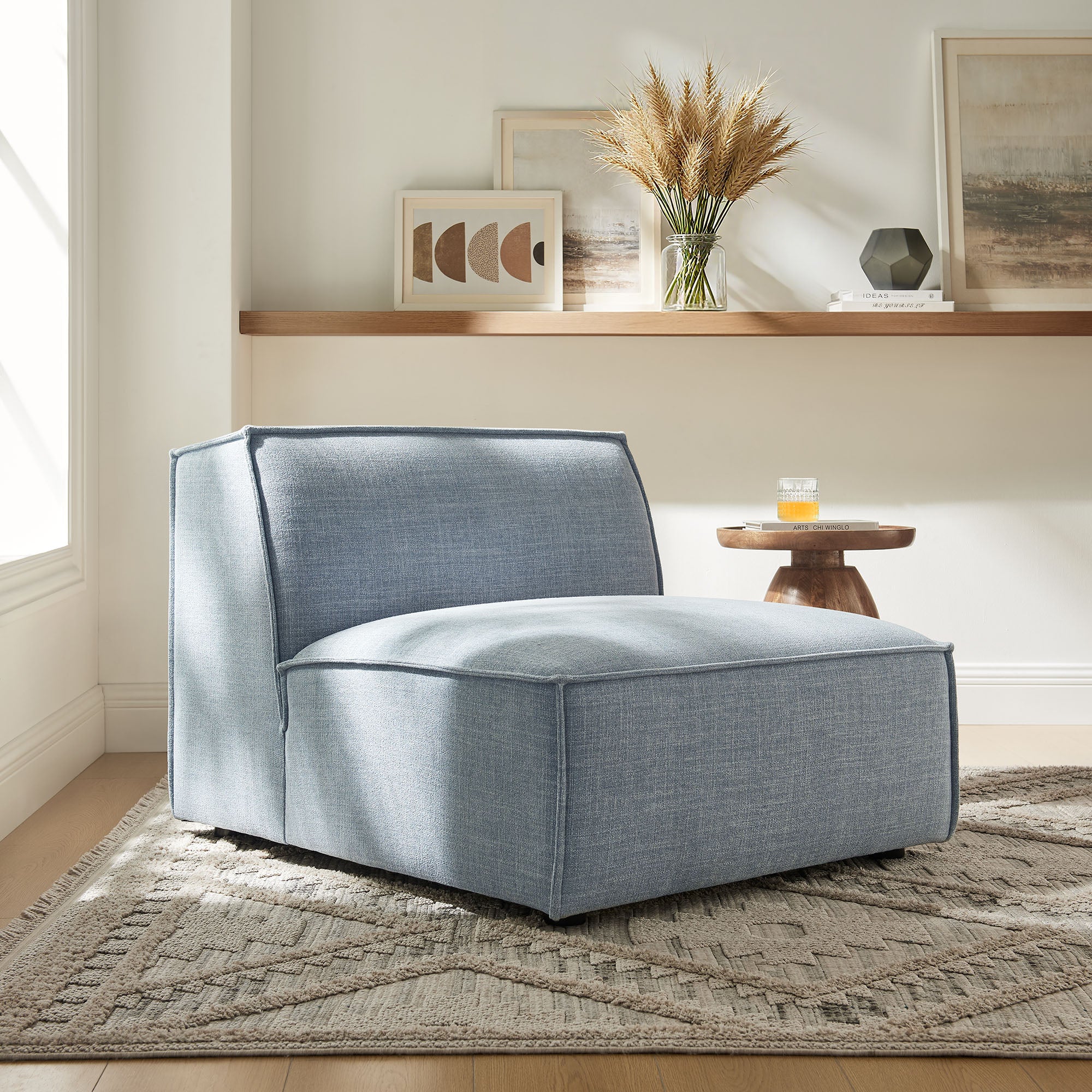 Restore Performance Fabric Upholstered Armless Modular Chair by Modway - Image 47