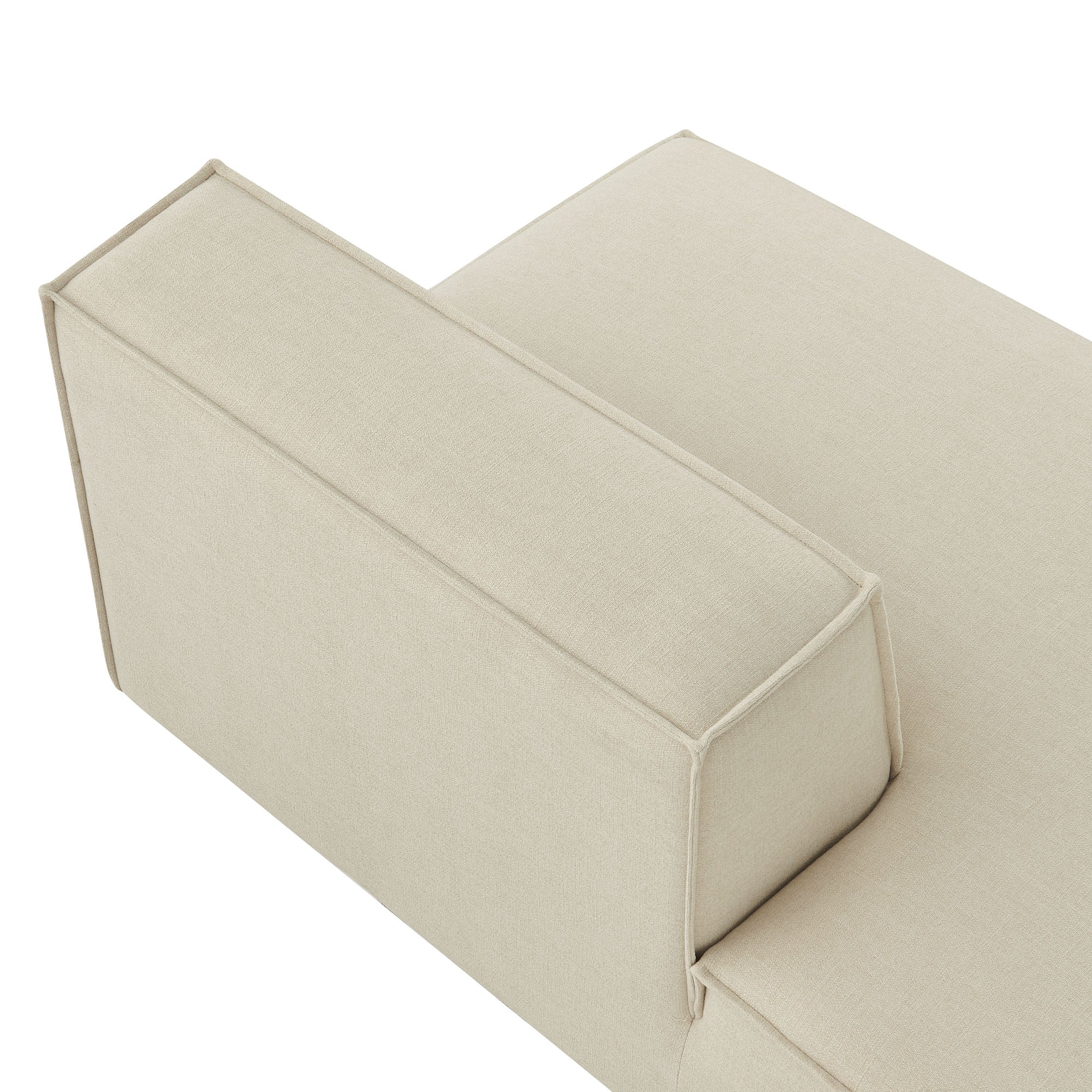 Restore Performance Fabric Upholstered Left-Facing Armless Modular Chaise by Modway - Image 6