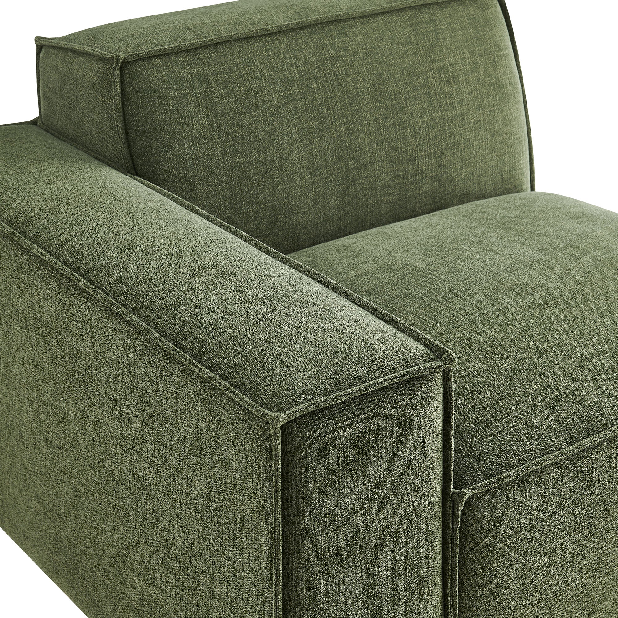 Restore Performance Fabric Upholstered Left-Facing Modular Lounge Chair by Modway - Image 15