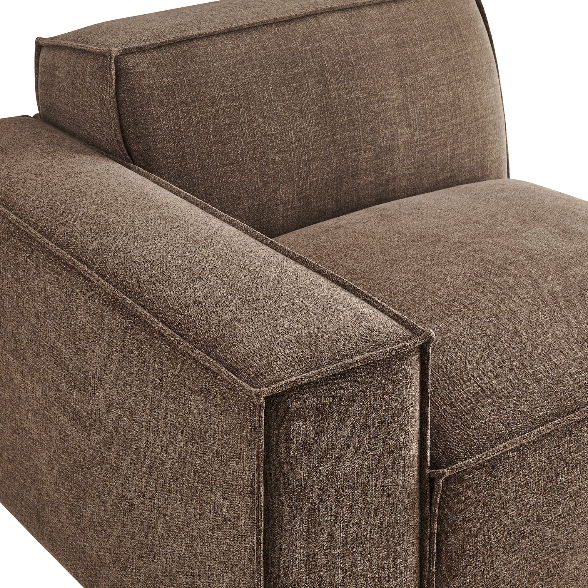 Restore Performance Fabric Upholstered Left-Facing Modular Lounge Chair by Modway - Image 25