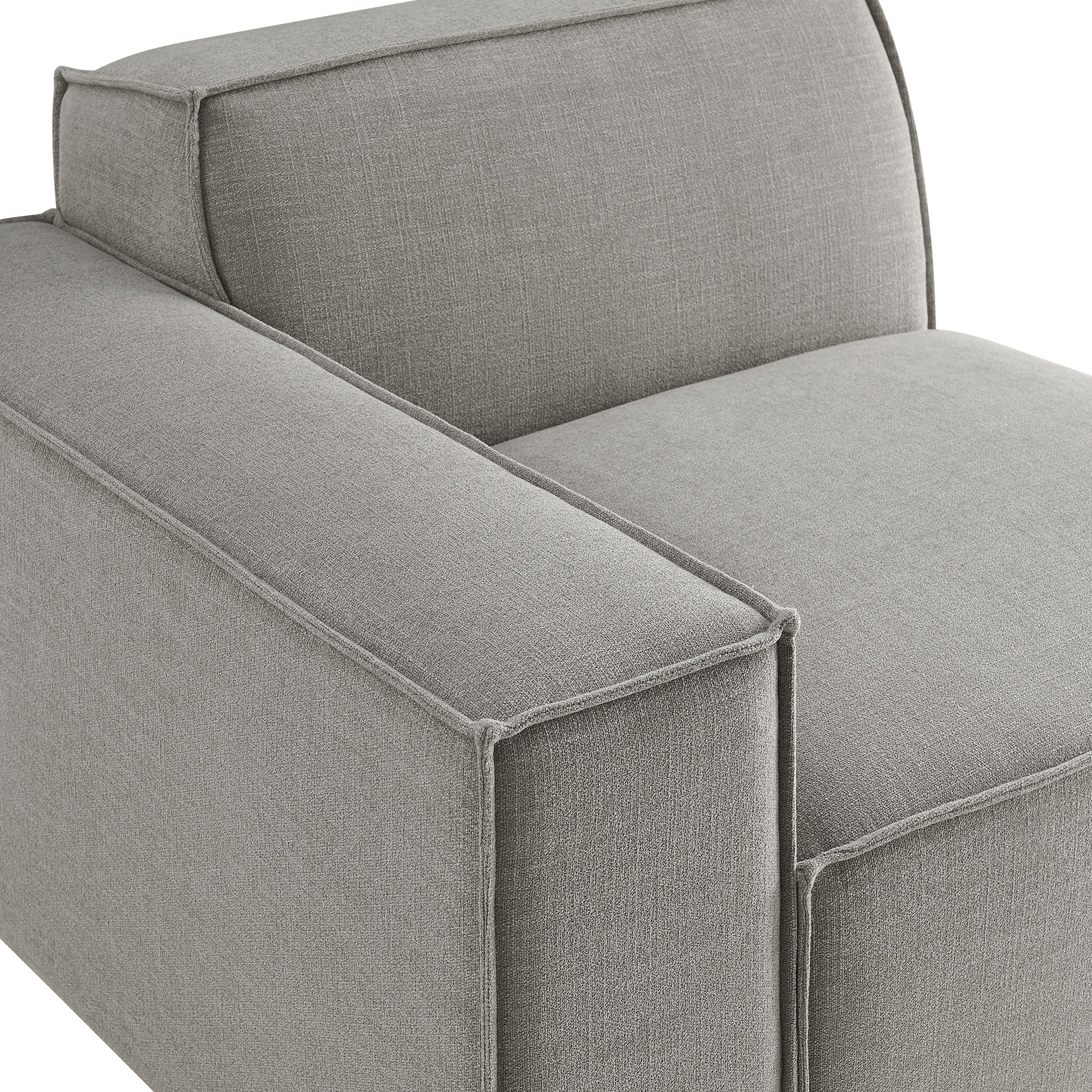 Restore Performance Fabric Upholstered Left-Facing Modular Lounge Chair by Modway - Image 35