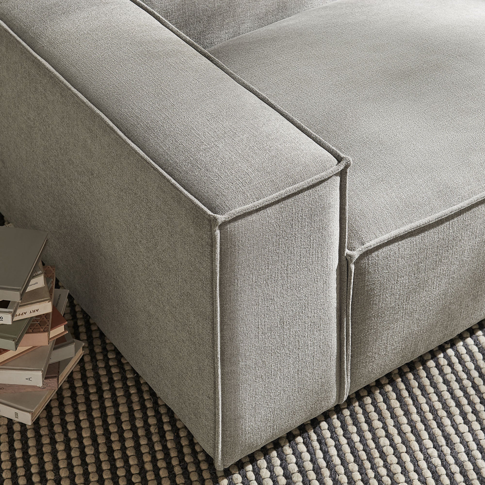 Restore Performance Fabric Upholstered Left-Facing Modular Lounge Chair by Modway - Image 36