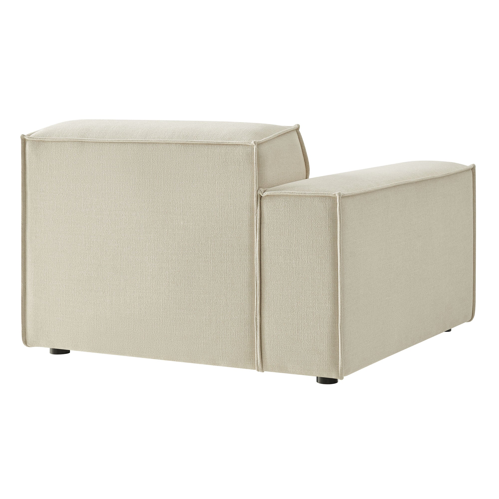 Restore Performance Fabric Upholstered Left-Facing Modular Lounge Chair by Modway - Image 4