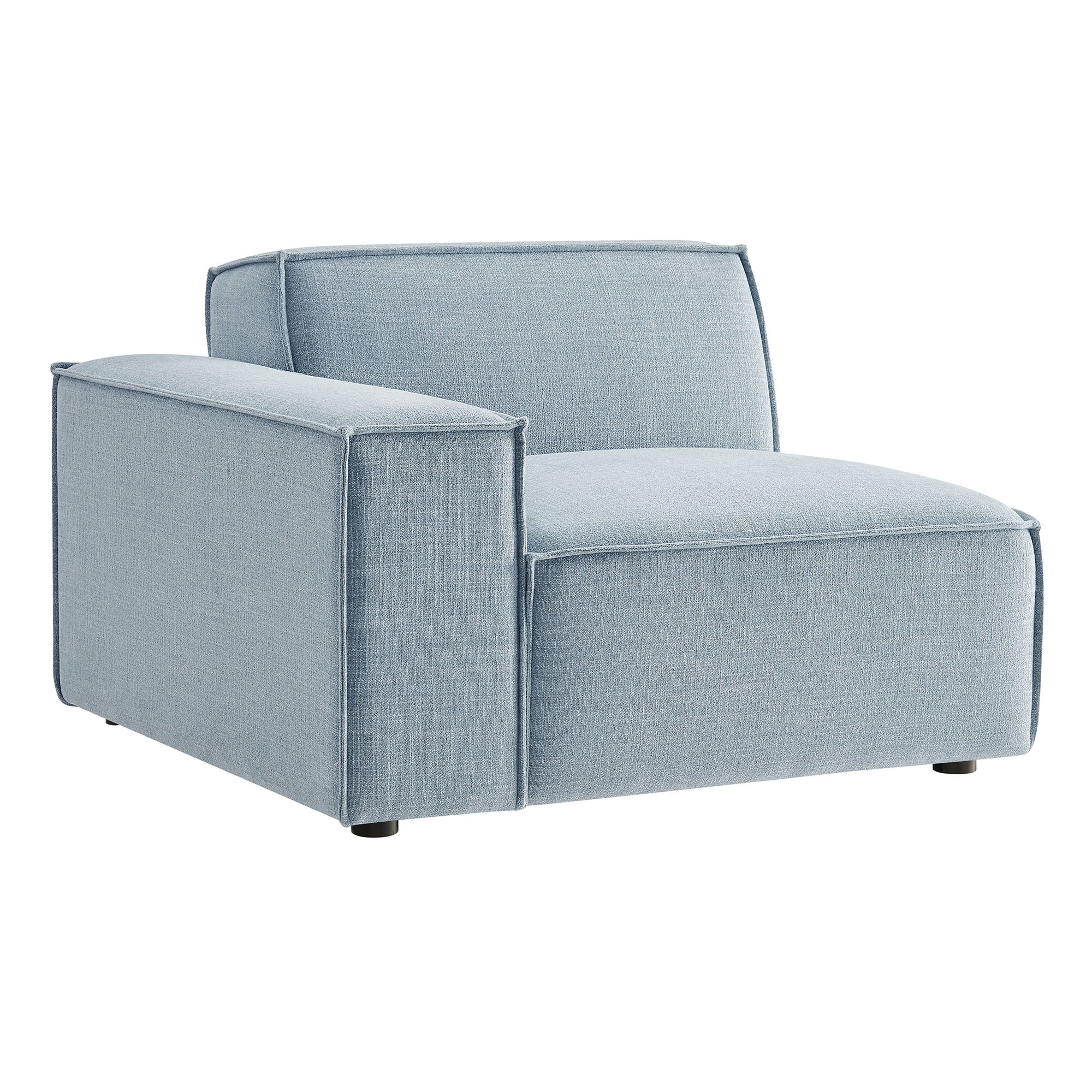 Restore Performance Fabric Upholstered Left-Facing Modular Lounge Chair by Modway - Image 41
