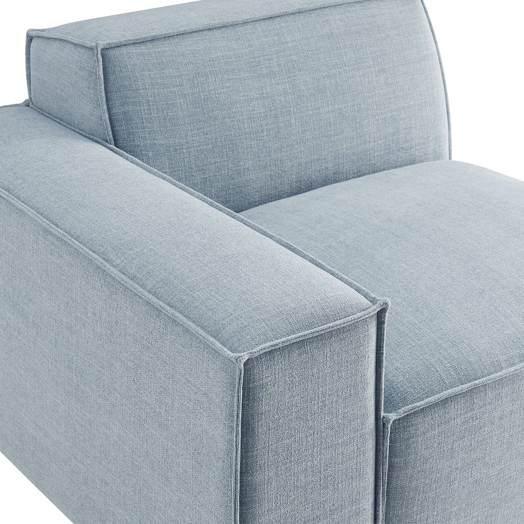 Restore Performance Fabric Upholstered Left-Facing Modular Lounge Chair by Modway - Image 45