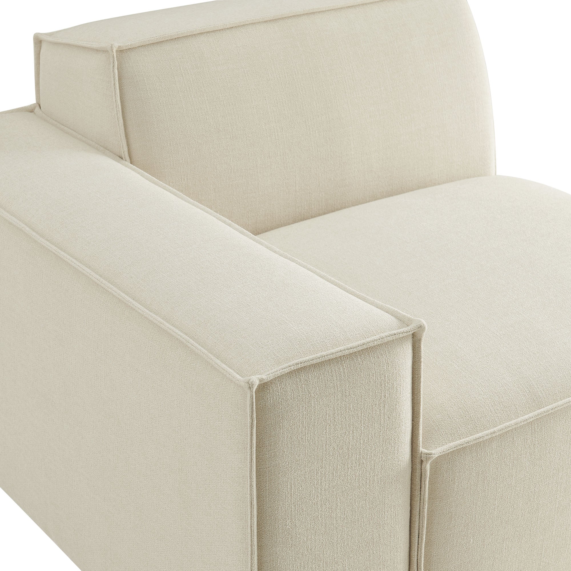 Restore Performance Fabric Upholstered Left-Facing Modular Lounge Chair by Modway - Image 6