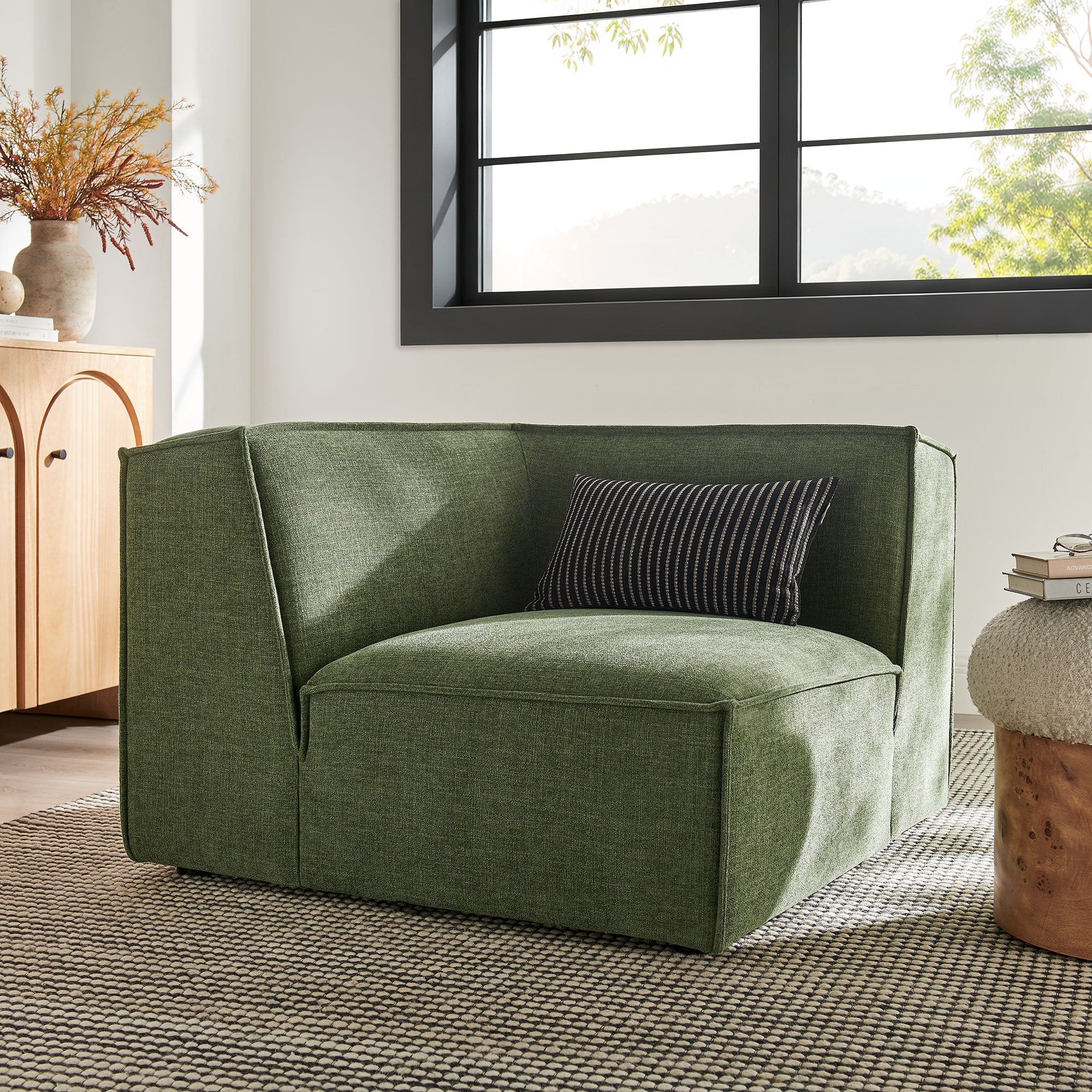 Restore Performance Fabric Upholstered Modular Corner Chair by Modway - Image 17