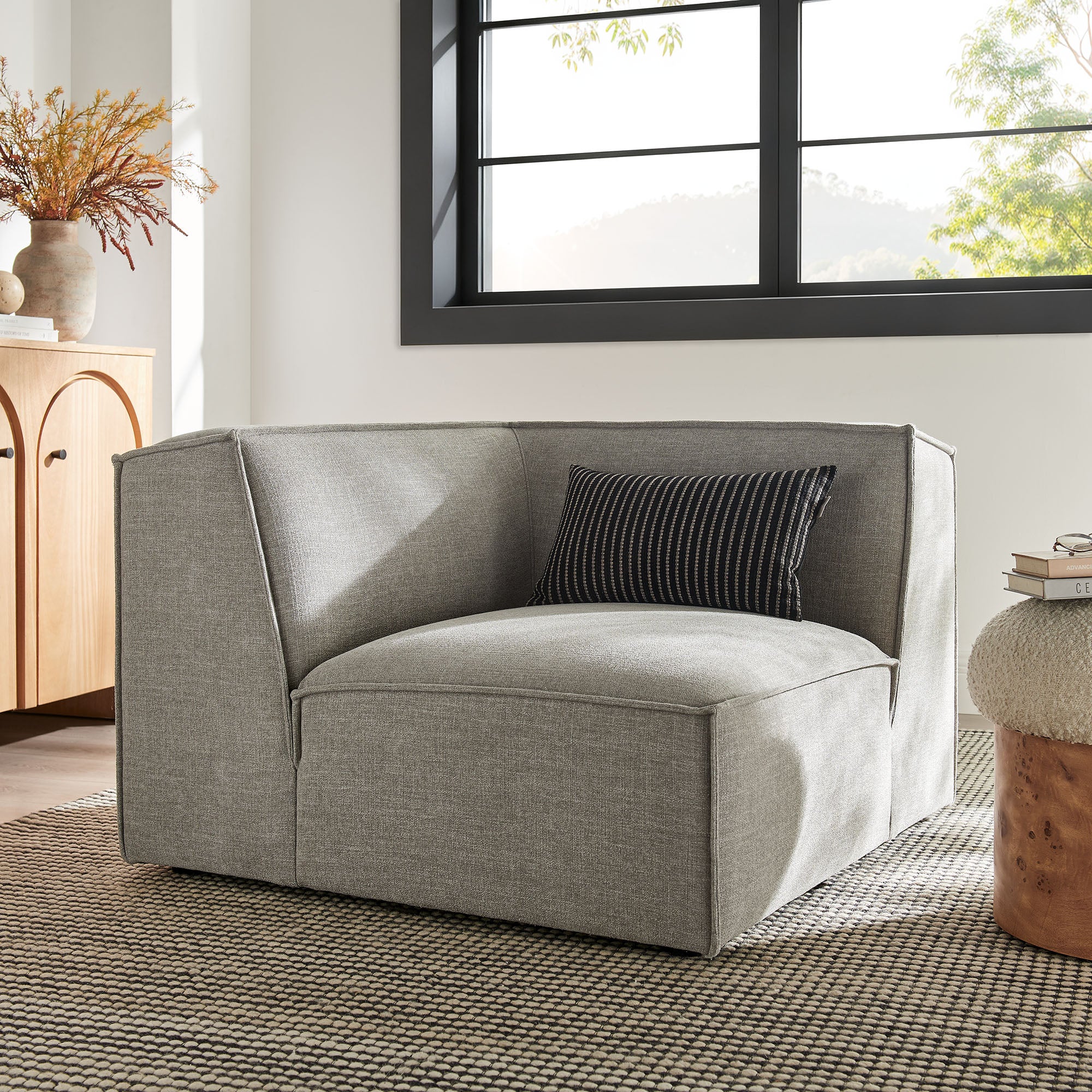 Restore Performance Fabric Upholstered Modular Corner Chair by Modway - Image 37