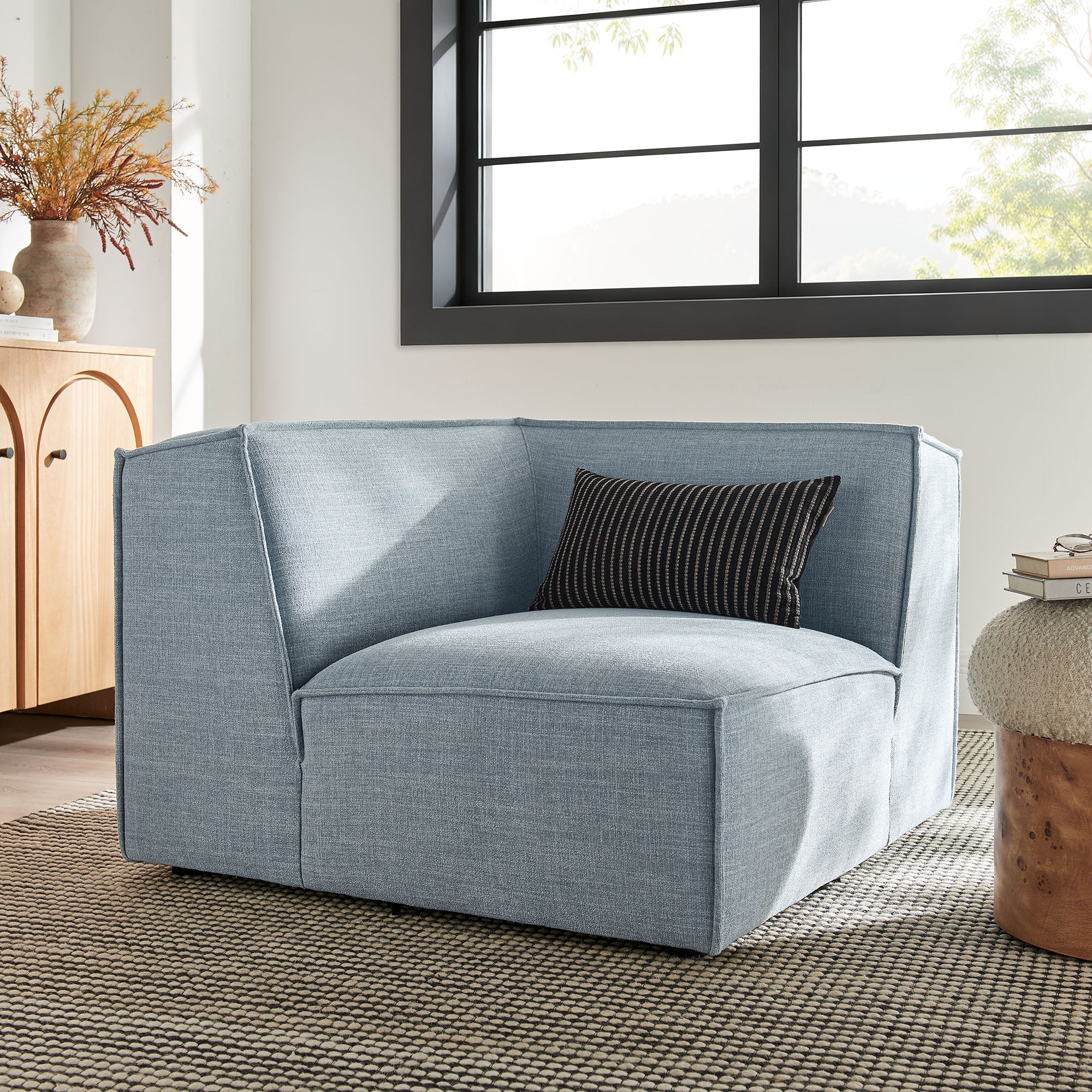 Restore Performance Fabric Upholstered Modular Corner Chair by Modway - Image 47
