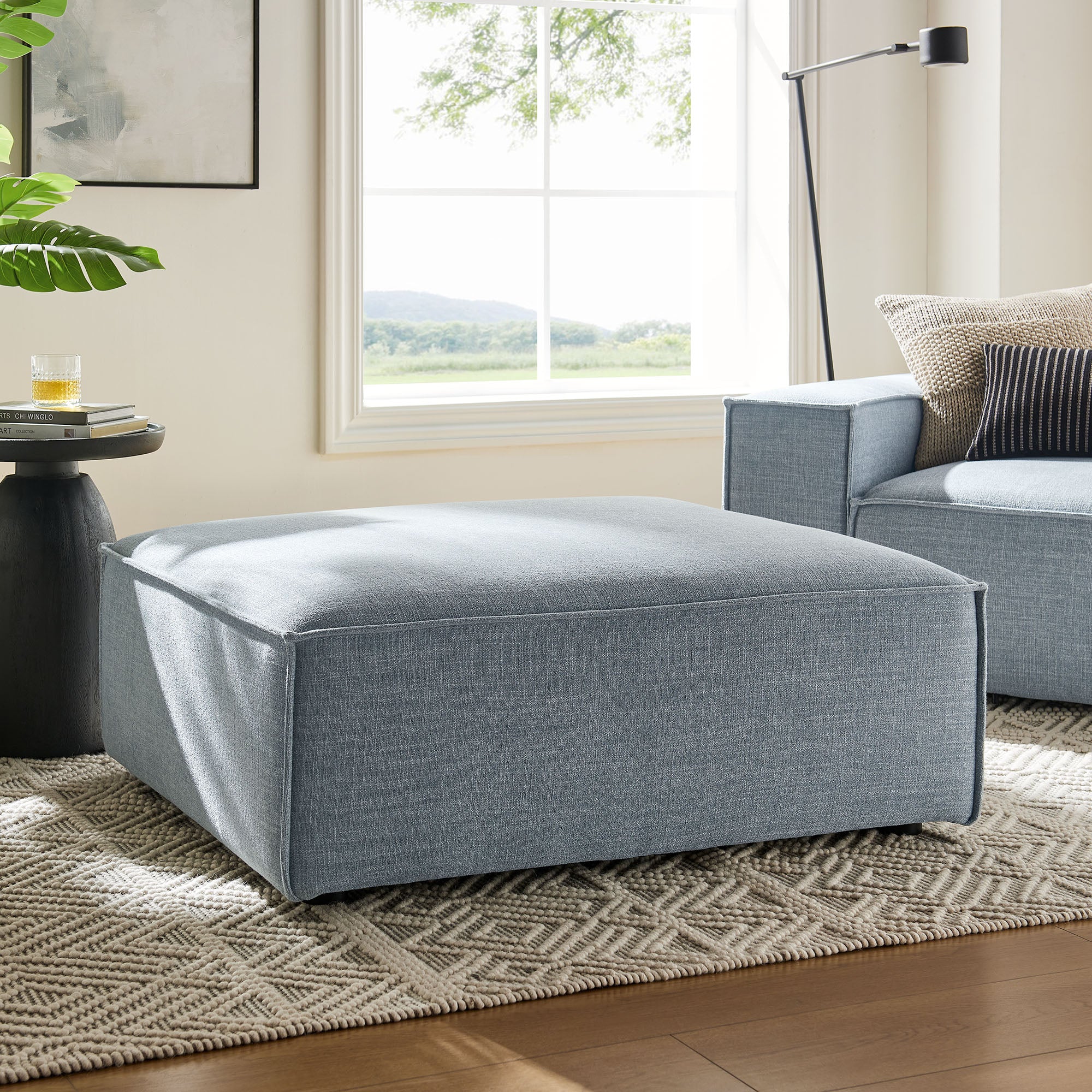 Restore Performance Fabric Upholstered Modular Ottoman by Modway - Image 42