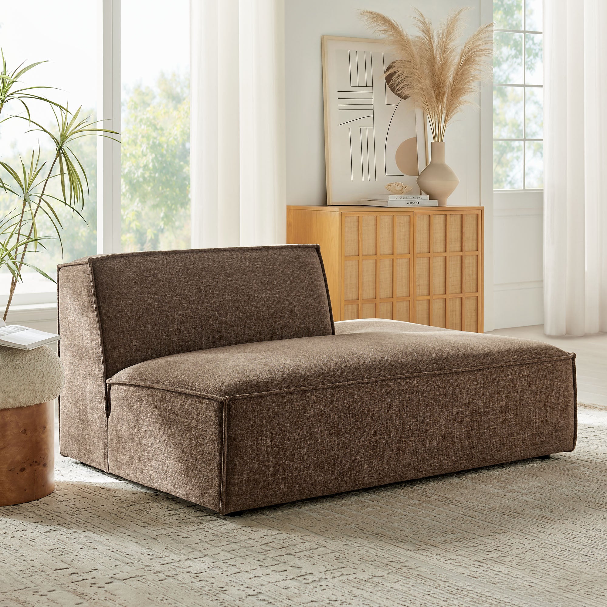 Restore Performance Fabric Upholstered Right-Facing Armless Modular Chaise by Modway - Image 27