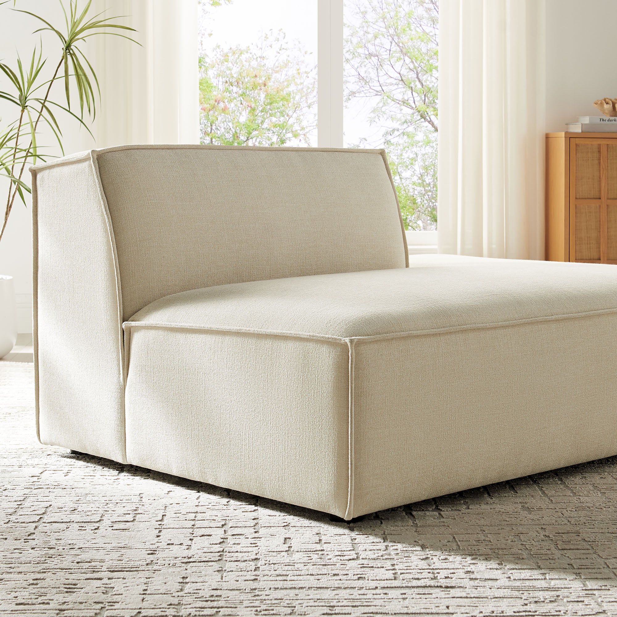 Restore Performance Fabric Upholstered Right-Facing Armless Modular Chaise by Modway - Image 7