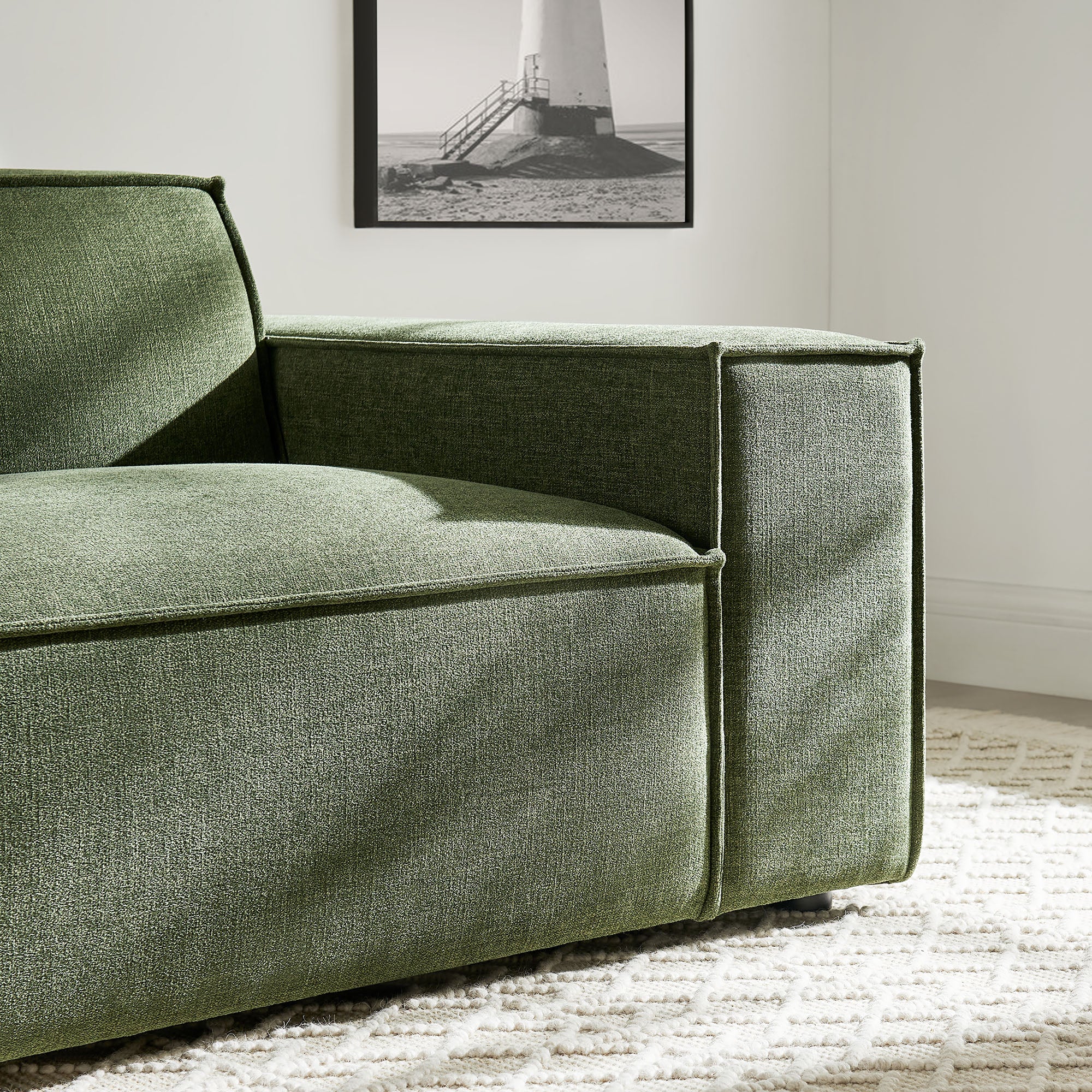 Restore Performance Fabric Upholstered Right-Facing Modular Lounge Chair by Modway - Image 16