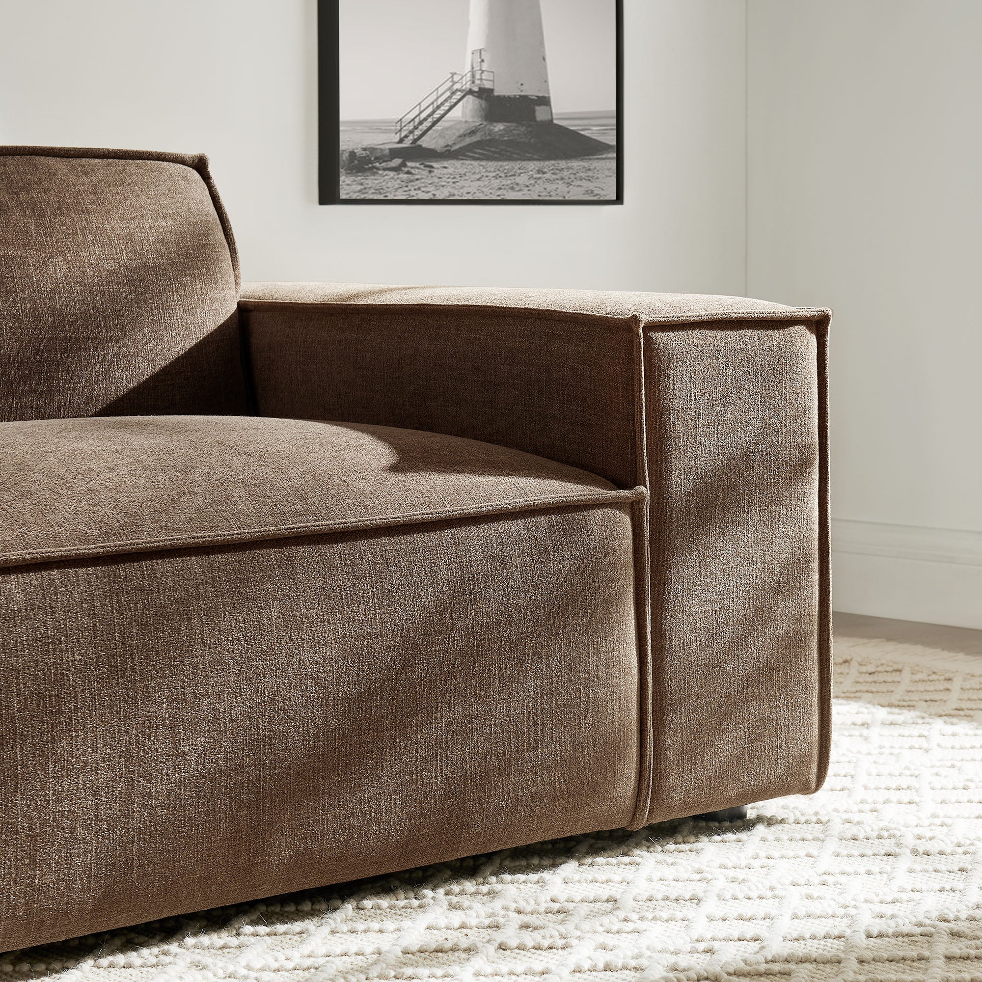 Restore Performance Fabric Upholstered Right-Facing Modular Lounge Chair by Modway - Image 26