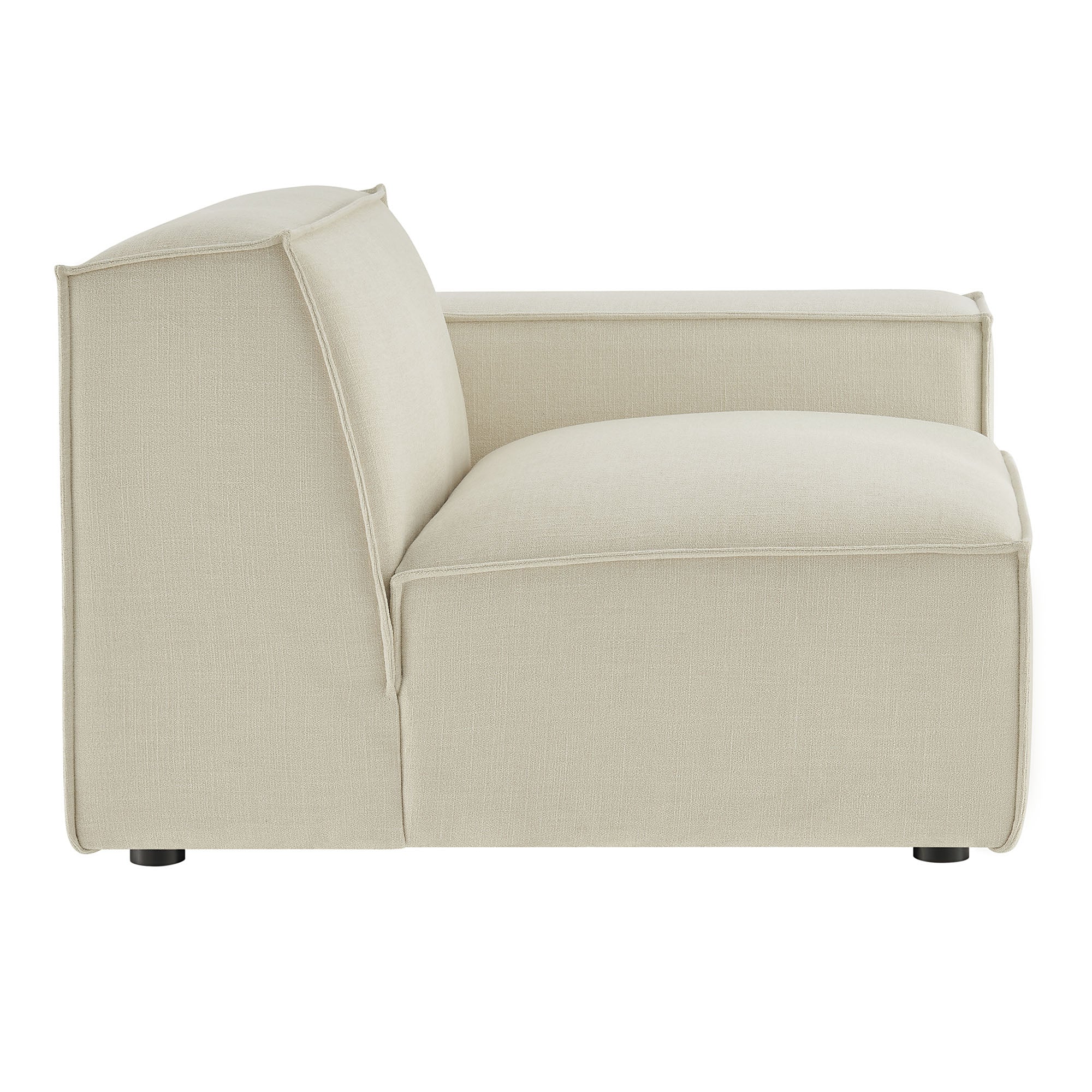Restore Performance Fabric Upholstered Right-Facing Modular Lounge Chair by Modway - Image 3