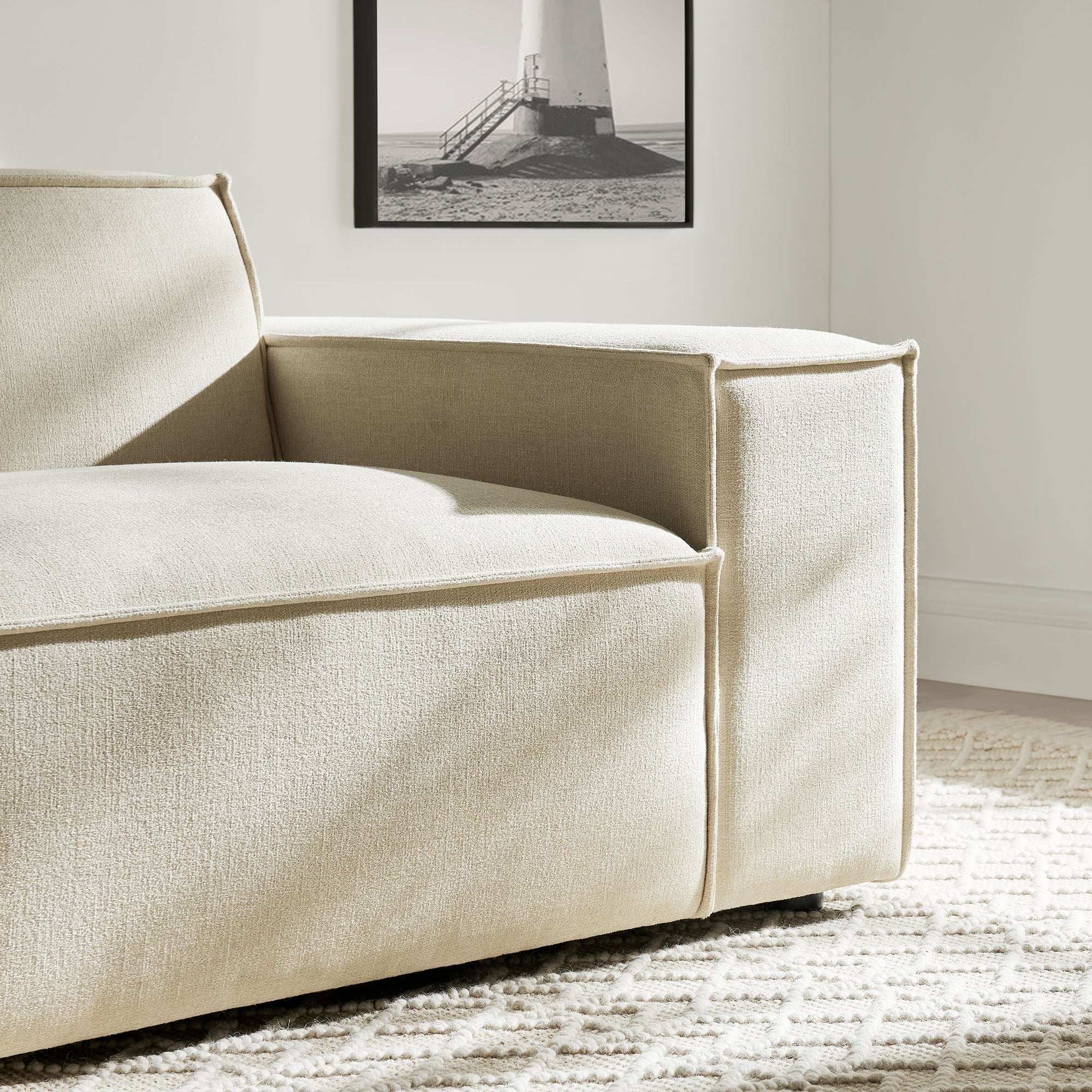 Restore Performance Fabric Upholstered Right-Facing Modular Lounge Chair by Modway - Image 7