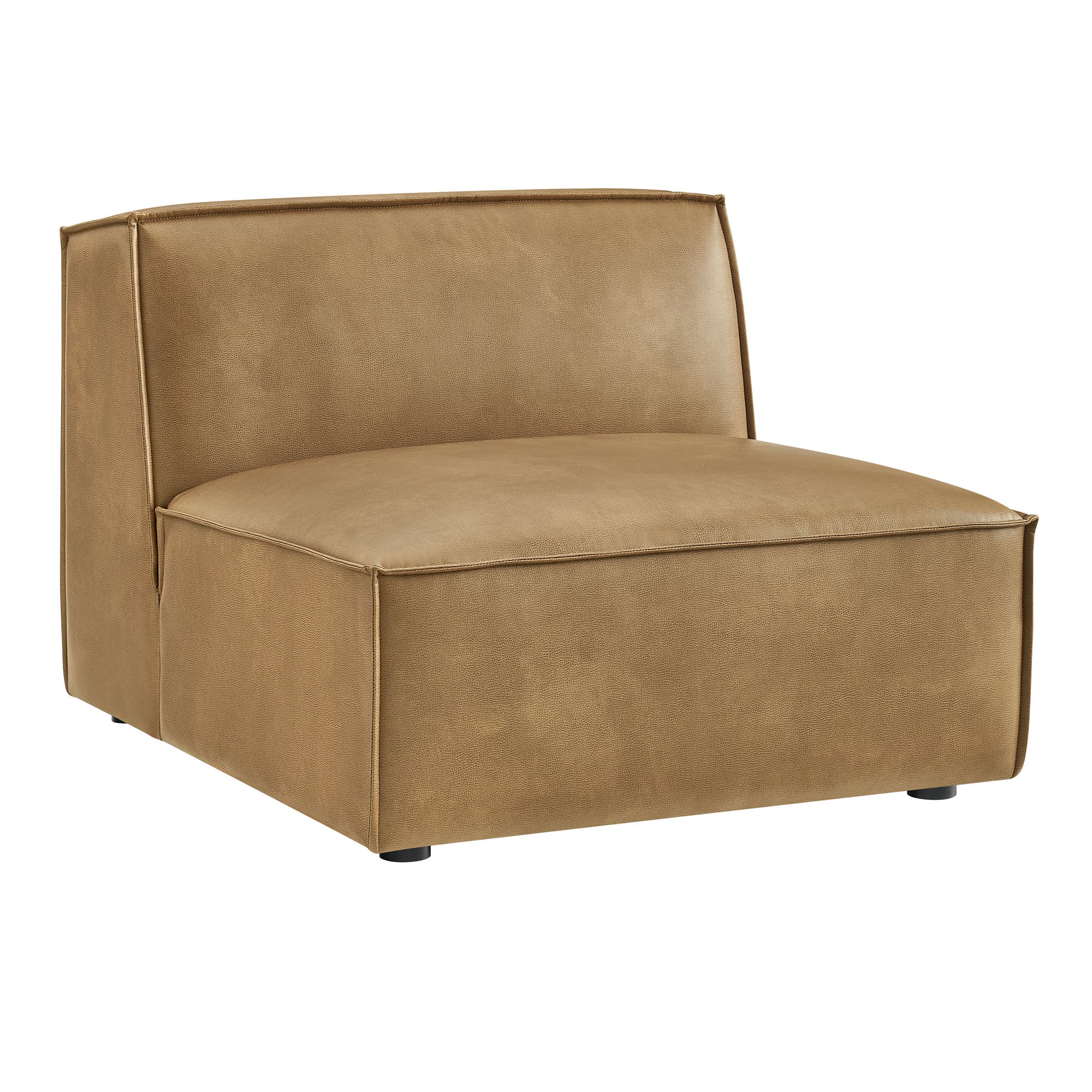 Restore Vegan Leather Armless Modular Chair by Modway - Image 10