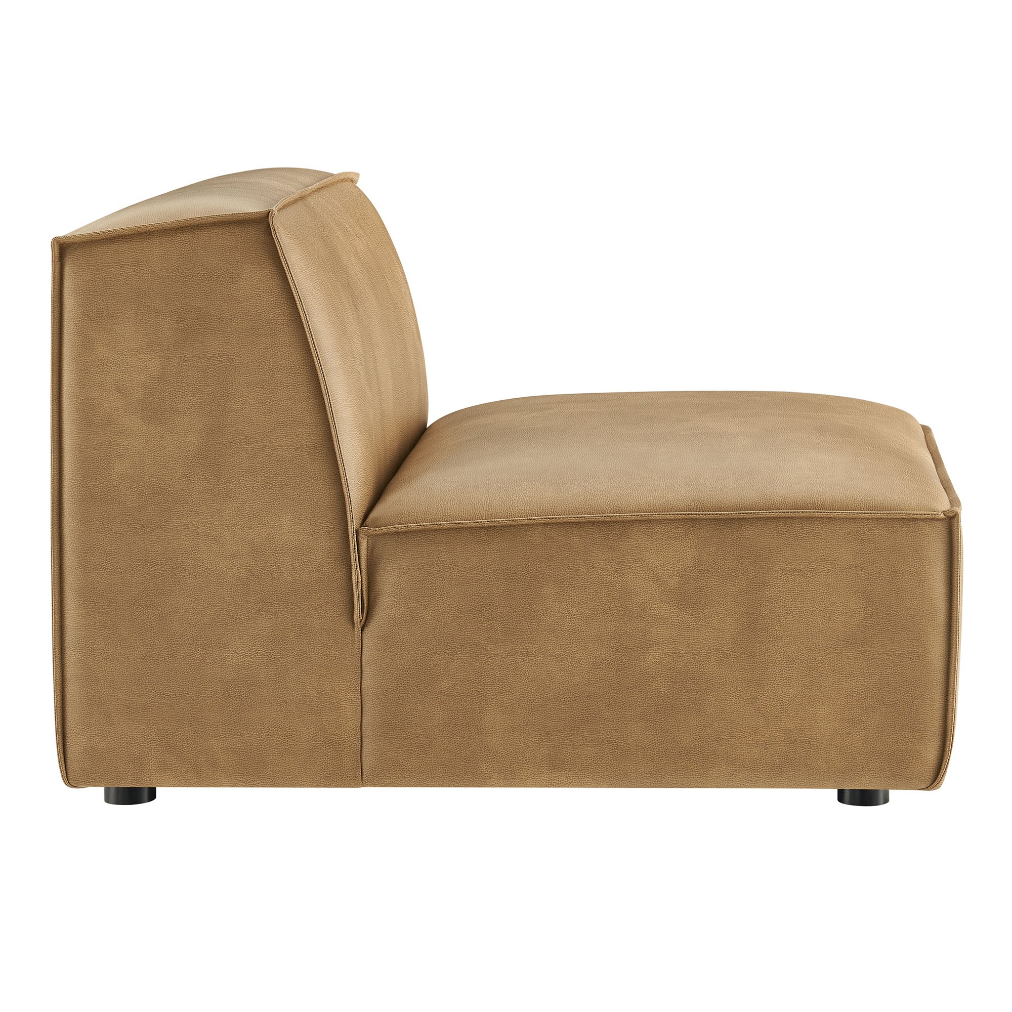 Restore Vegan Leather Armless Modular Chair by Modway - Image 11
