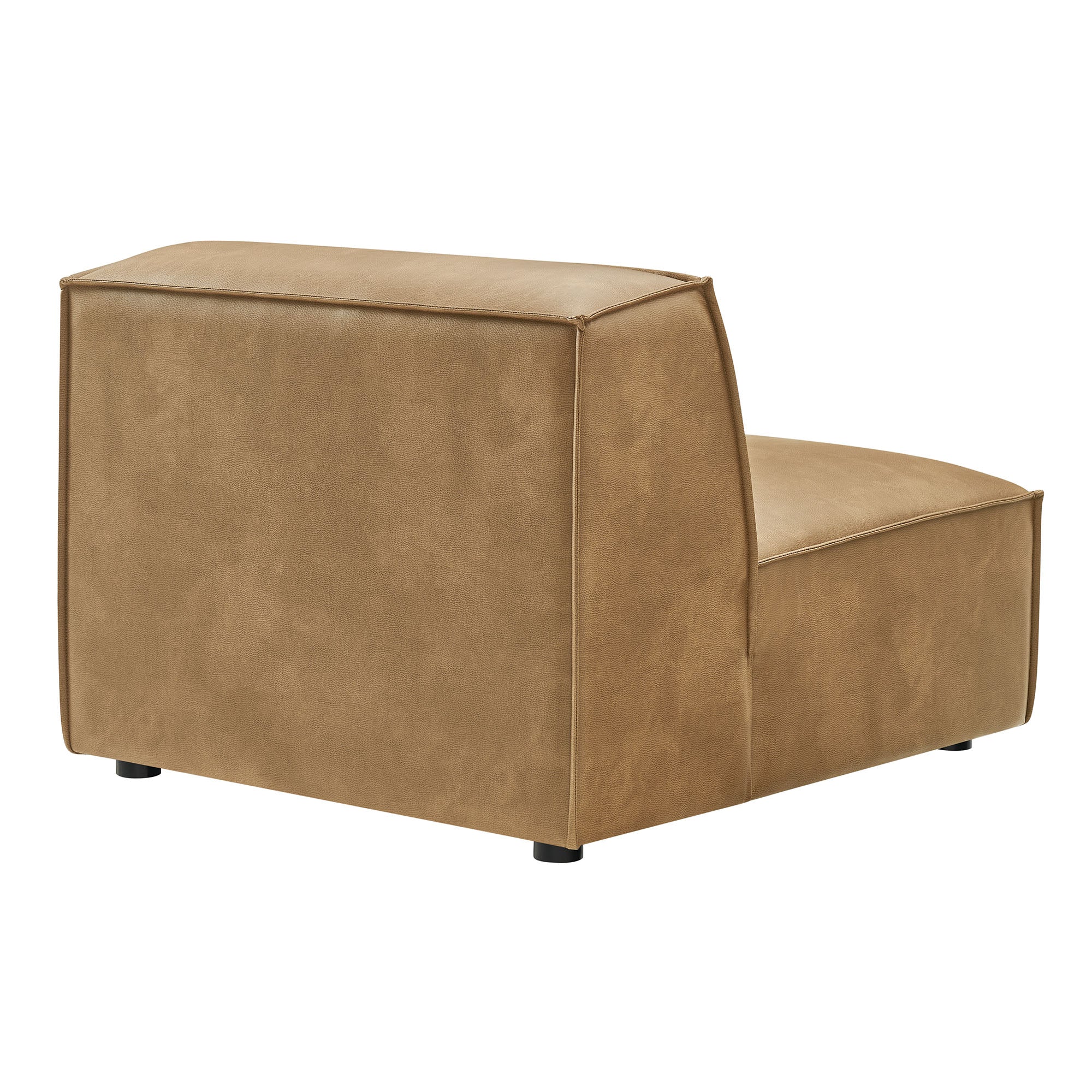 Restore Vegan Leather Armless Modular Chair by Modway - Image 12