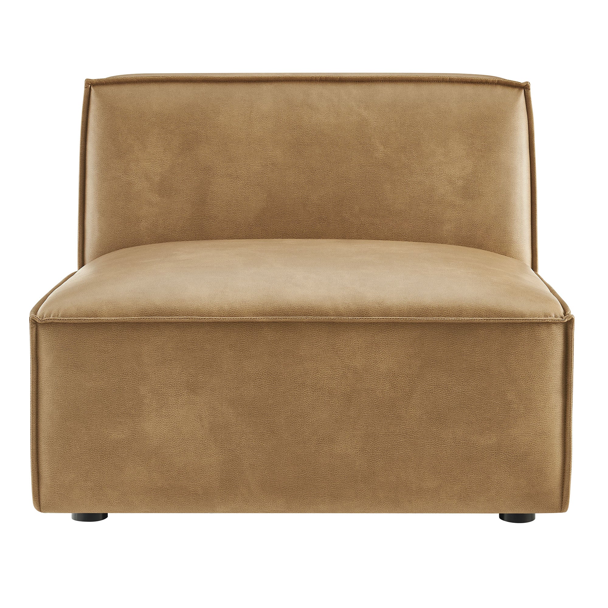 Restore Vegan Leather Armless Modular Chair by Modway - Image 13