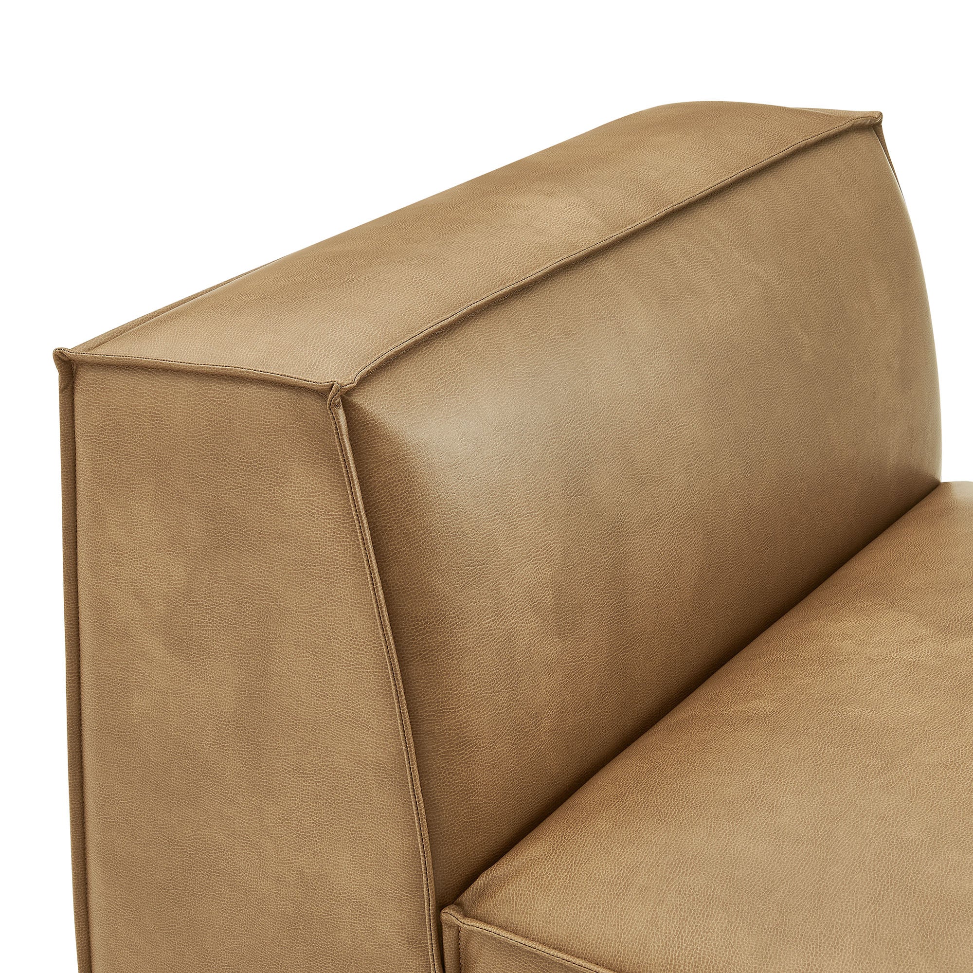 Restore Vegan Leather Armless Modular Chair by Modway - Image 14