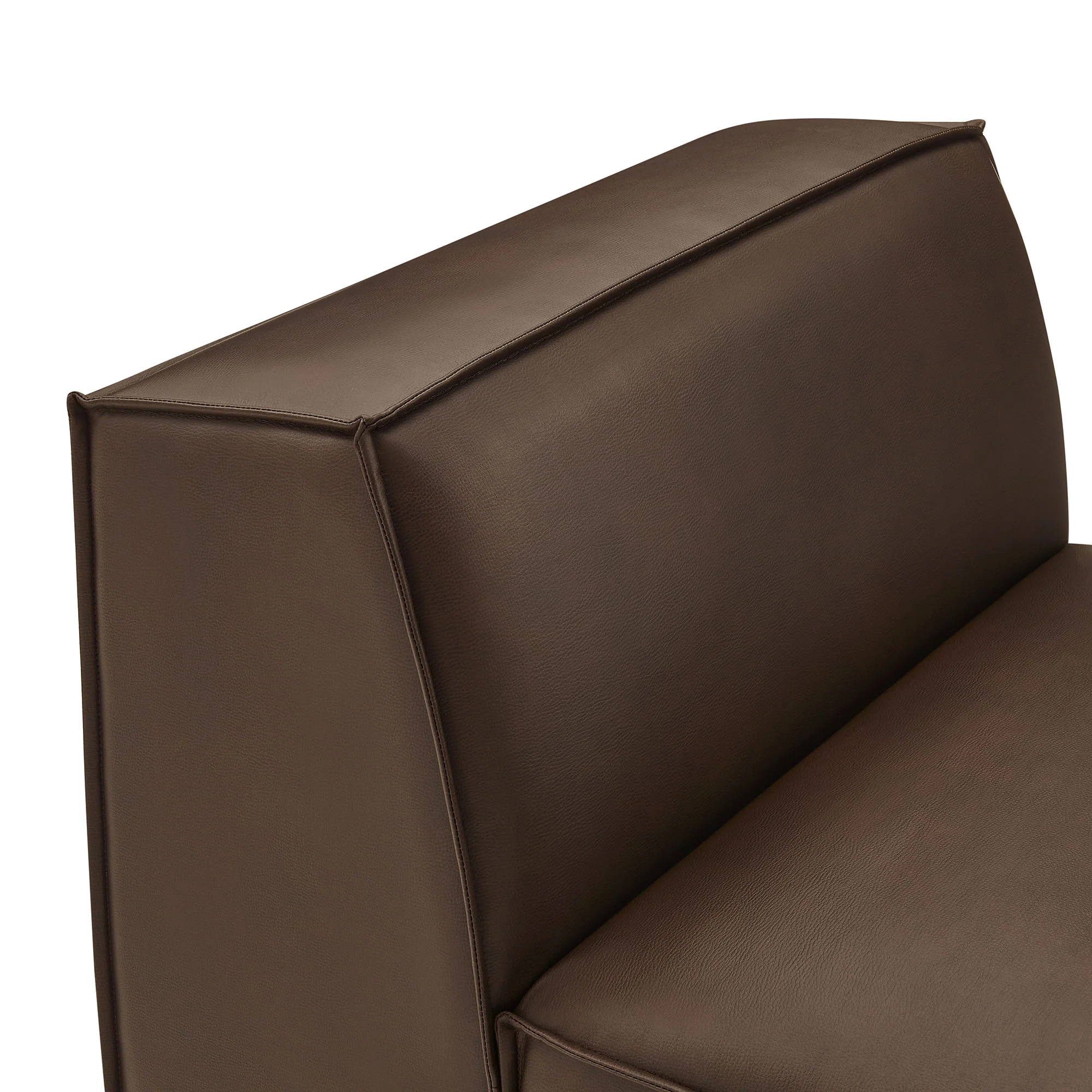 Restore Vegan Leather Armless Modular Chair by Modway - Image 6