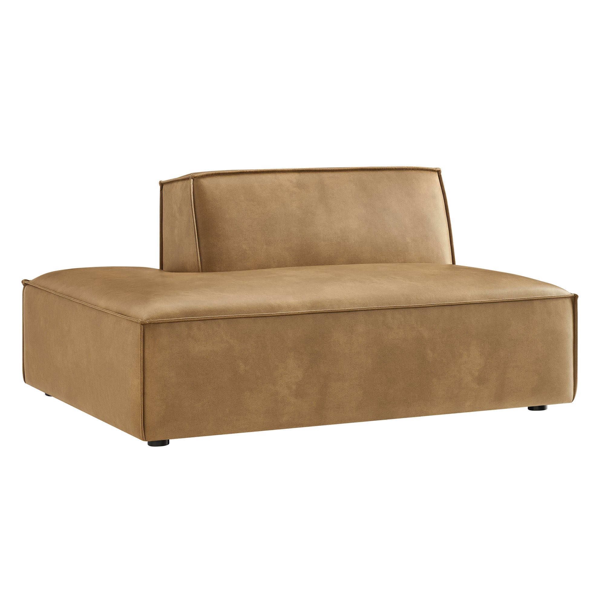 Restore Vegan Leather Left-Facing Armless Modular Chaise by Modway - Image 10
